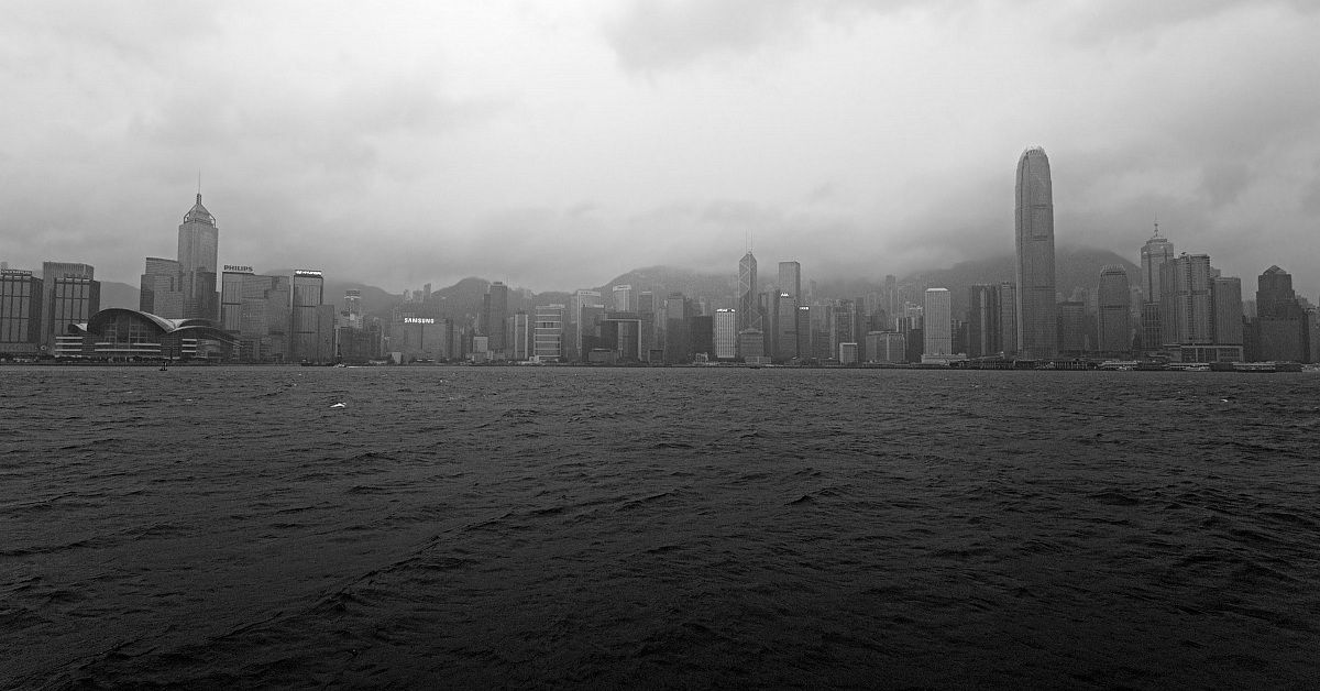 misty Hong Kong...