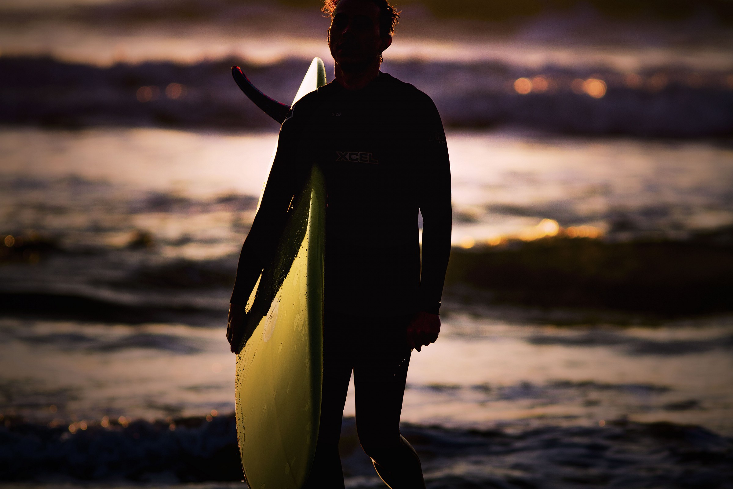 Surfer shadow...