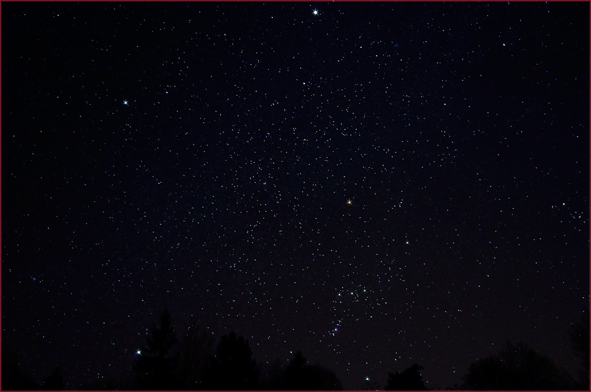Winter Triangle, Orion and Jupiter...
