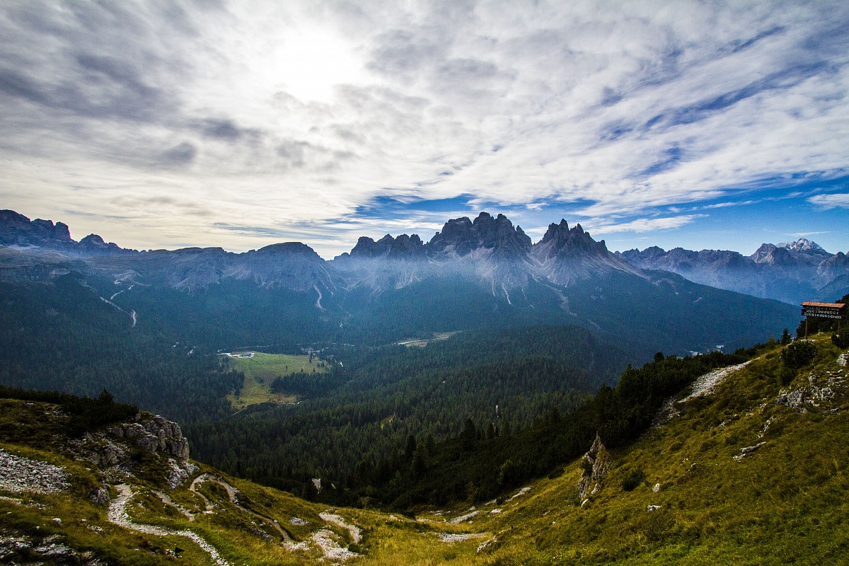 view from Mount Piana...