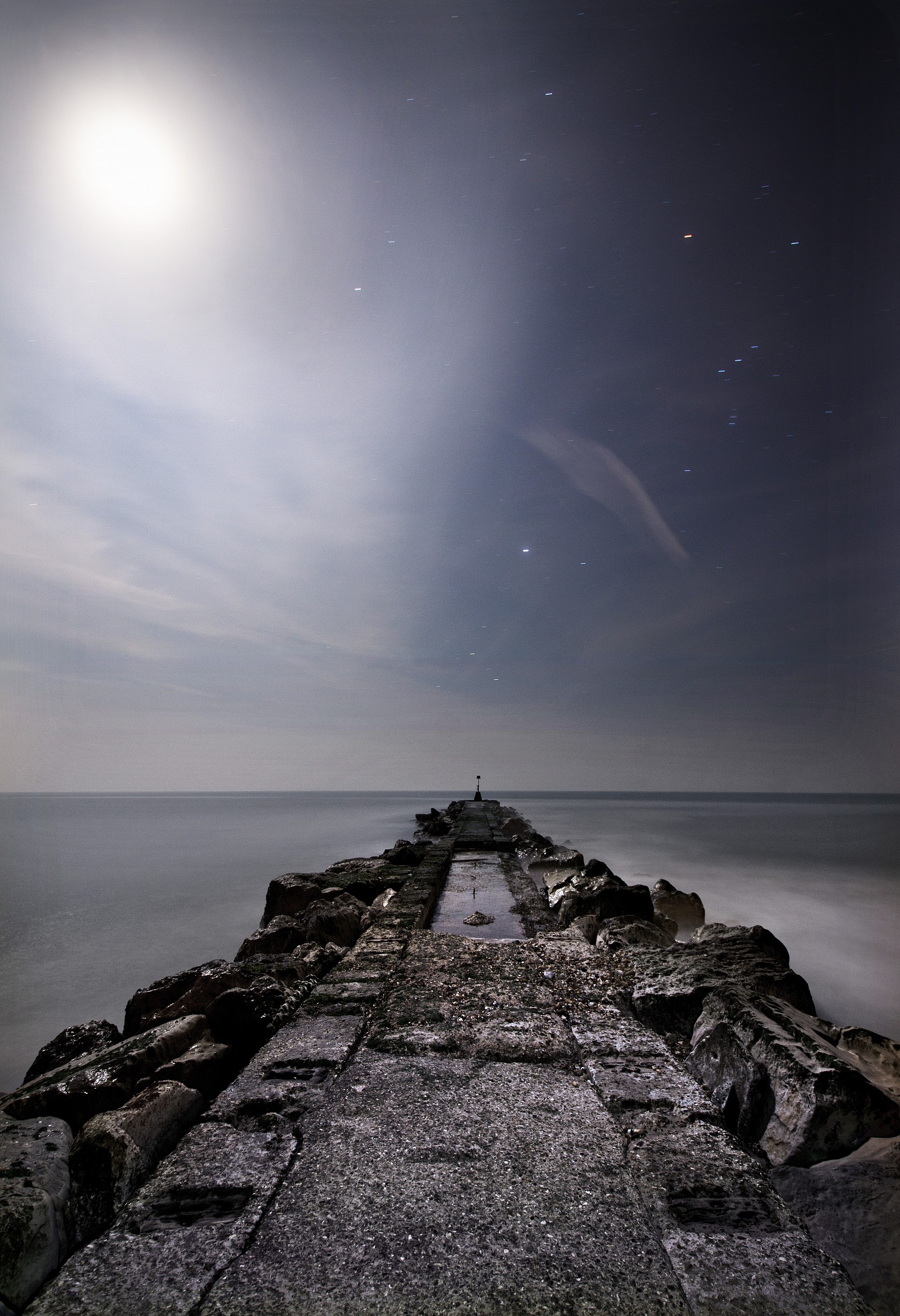 Soft Moonlight over the Jetty...
