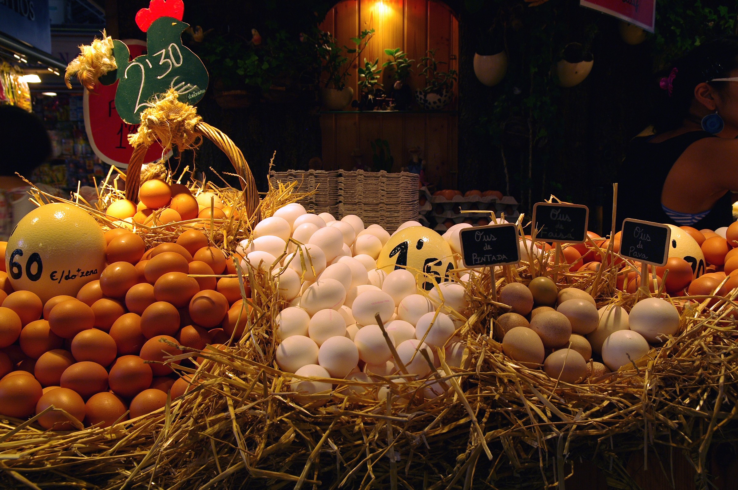 Barcelona egg market...
