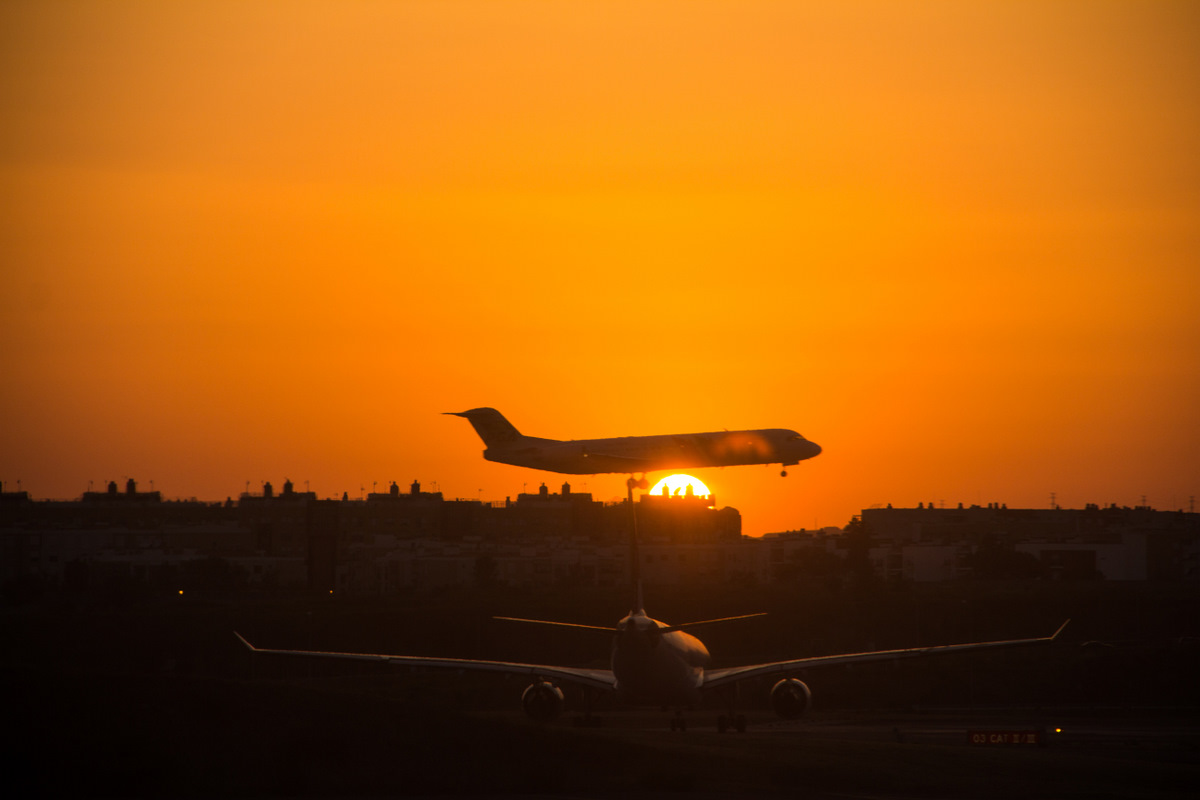 Flights into the sunset...