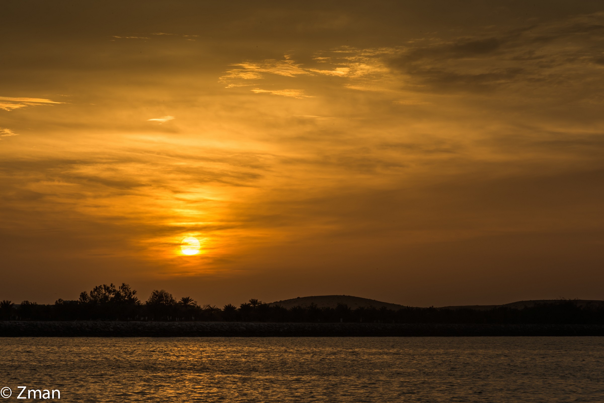 Sunset From Abu Dhabi Corniche...