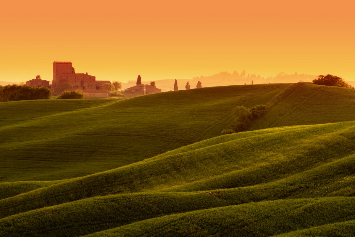 Paesaggio Toscano nell'ora d'oro...