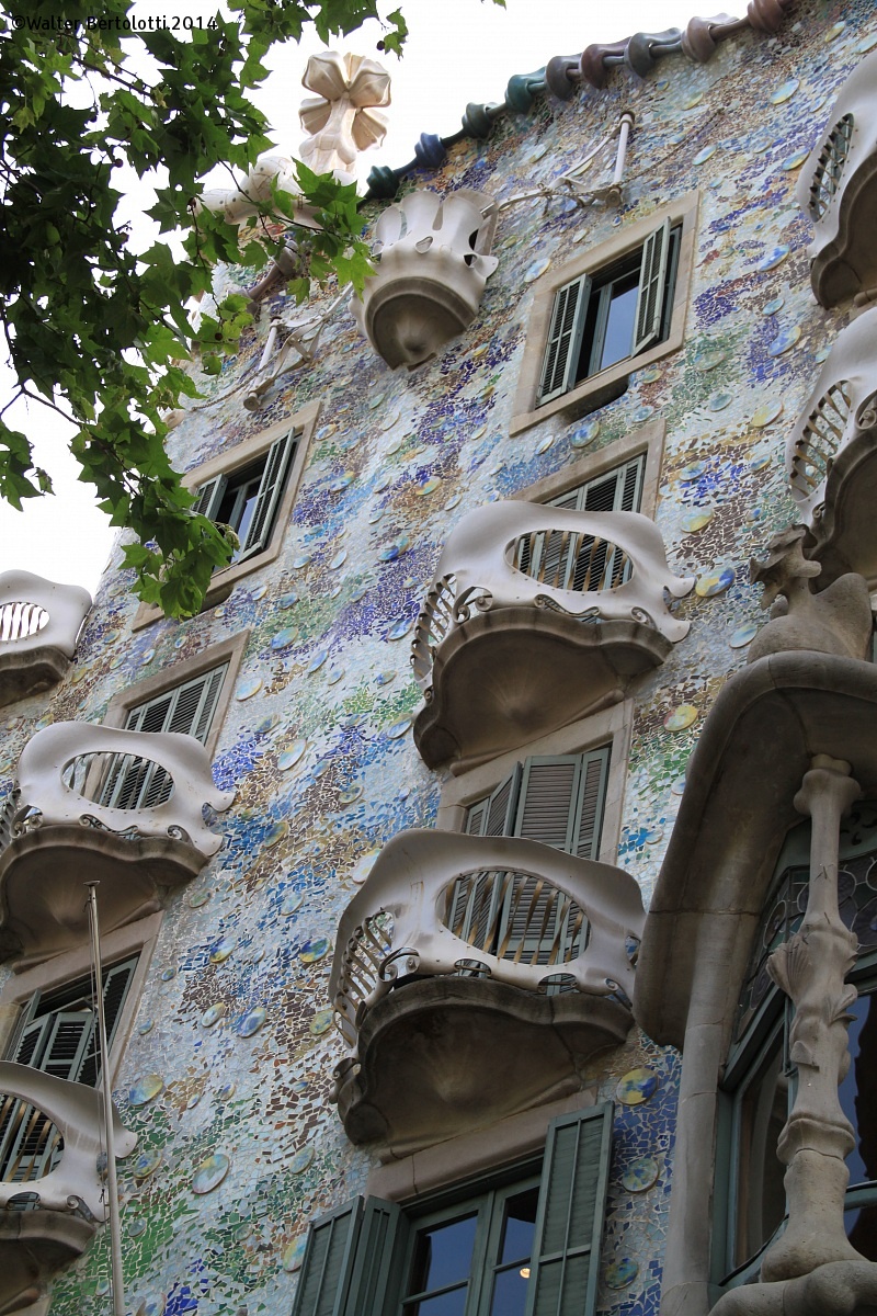 la Barcellona di Gaudì - i balconi...