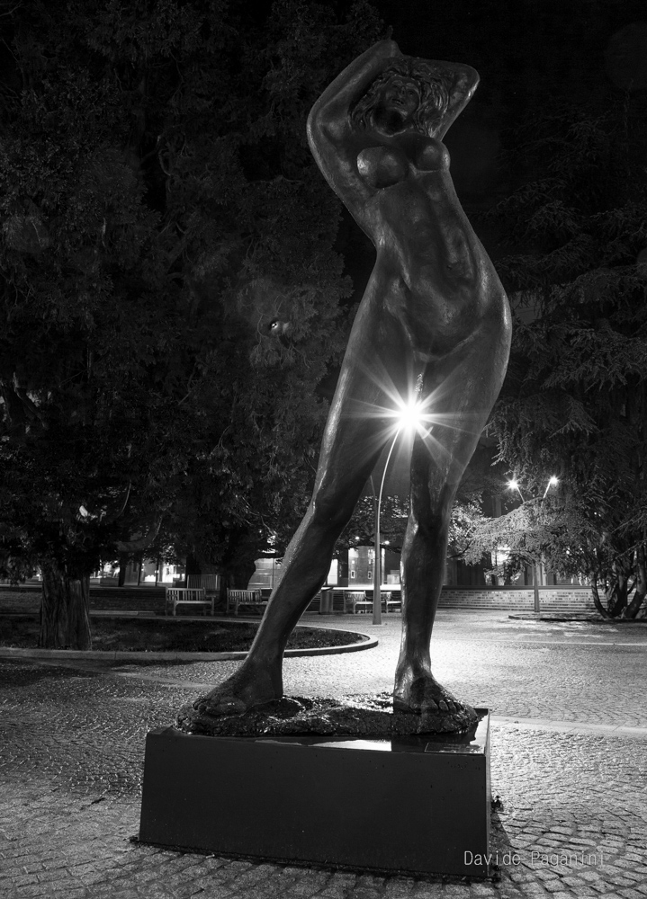 Statue at night...