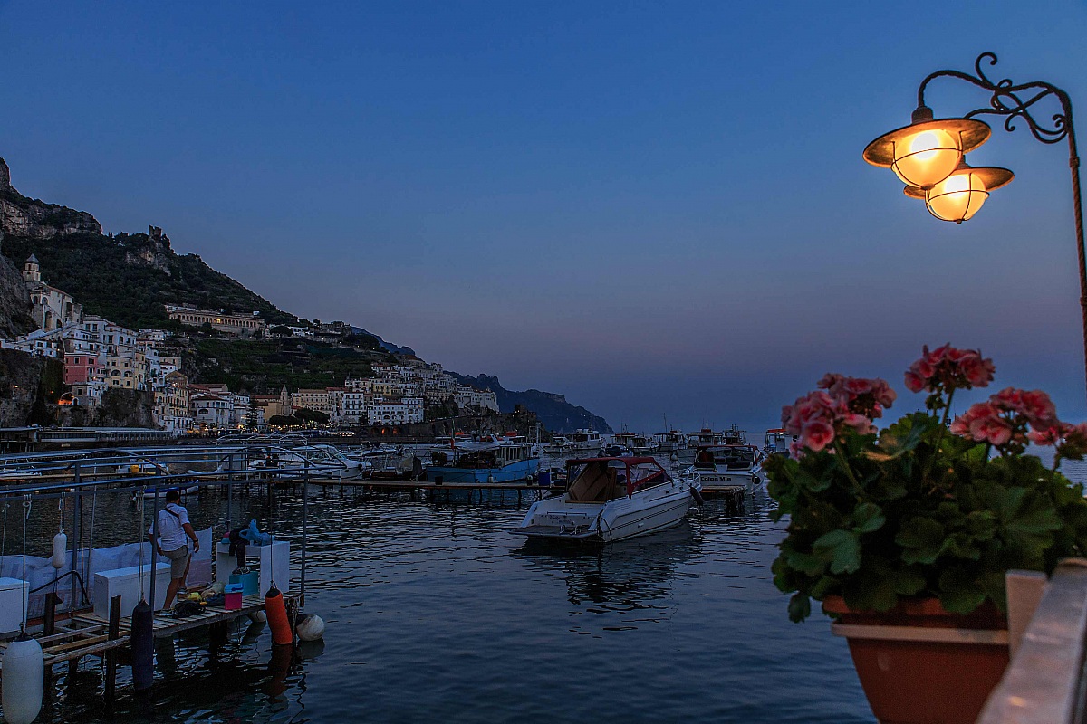 amalfi blue hour...