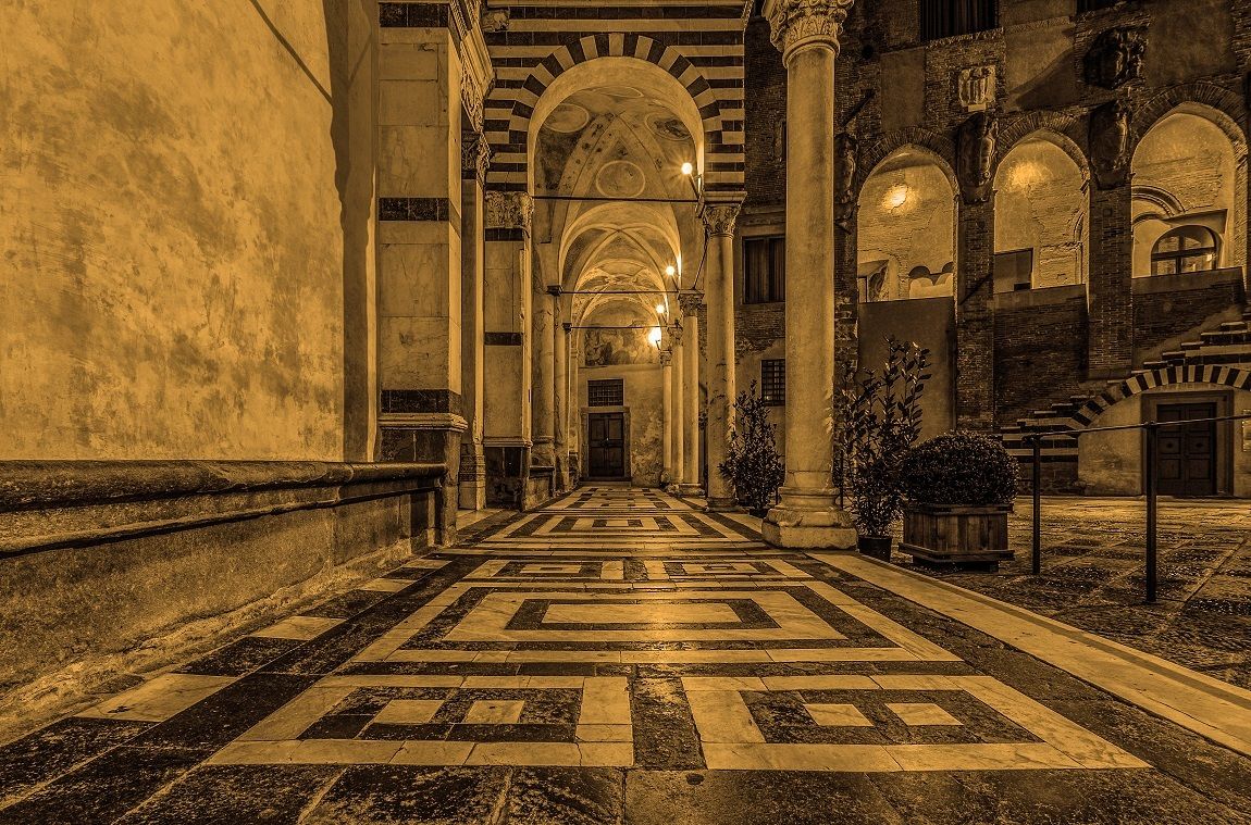 corridor in the Cathedral of St. Zeno - Pistoia...