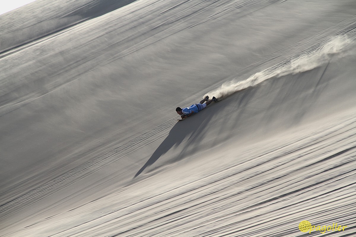 gliding over the dunes...