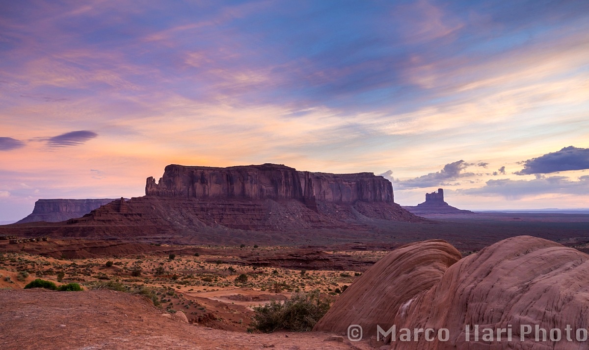 Monument Valley at sunrise...