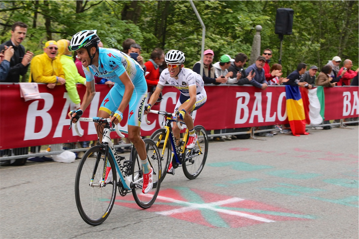 Tour of Italy in 2014 arrived in oropa...