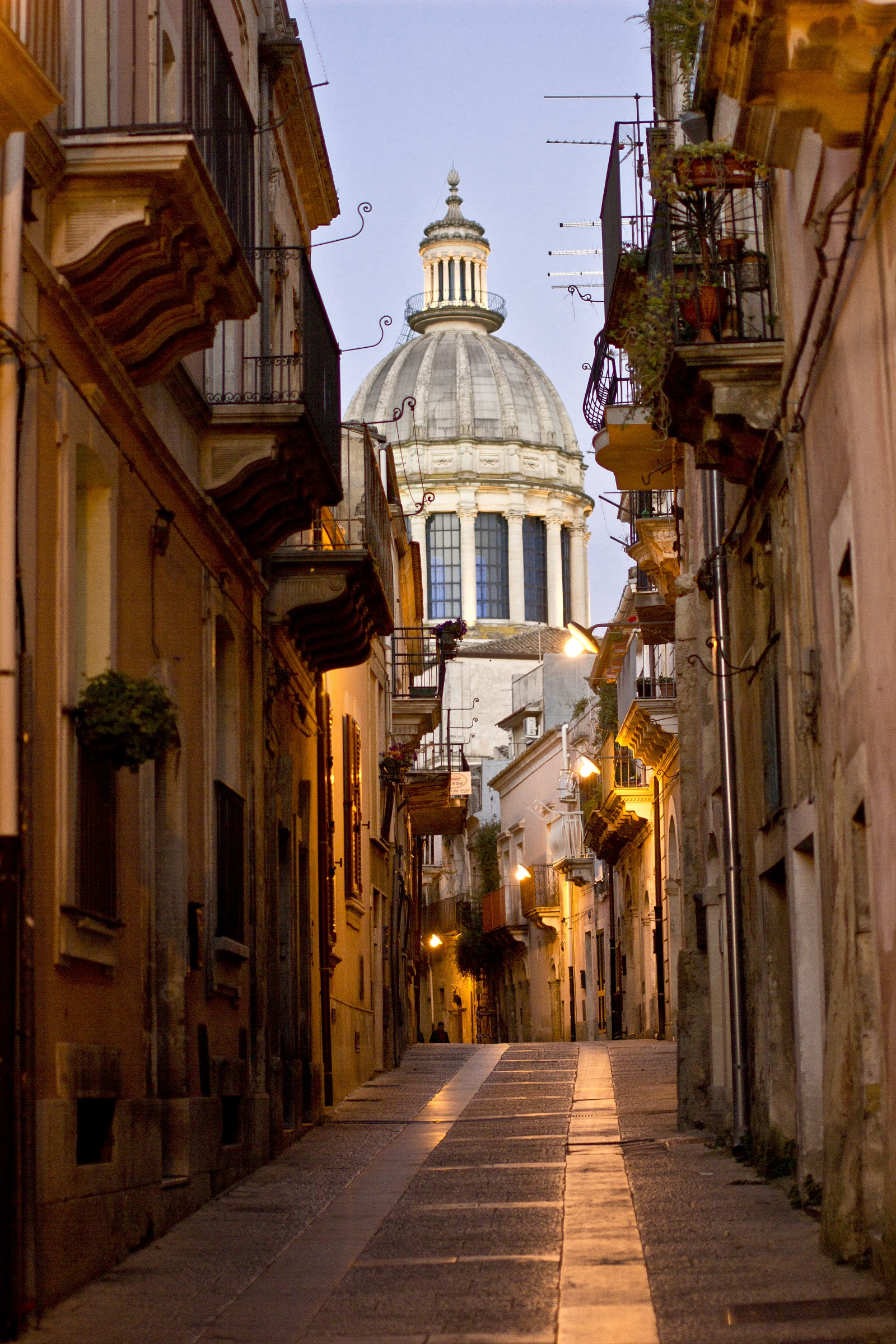 Ragusa's historic center...