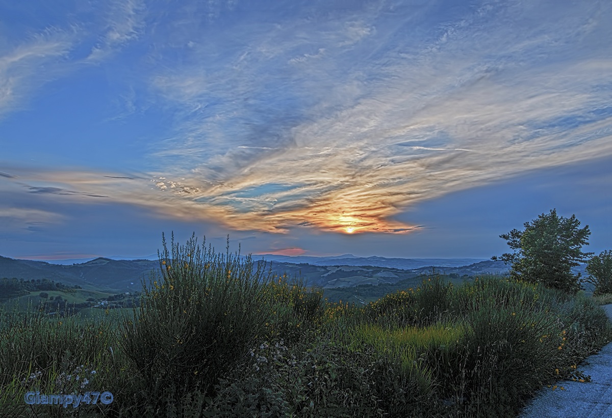 sunset in the Apennines...