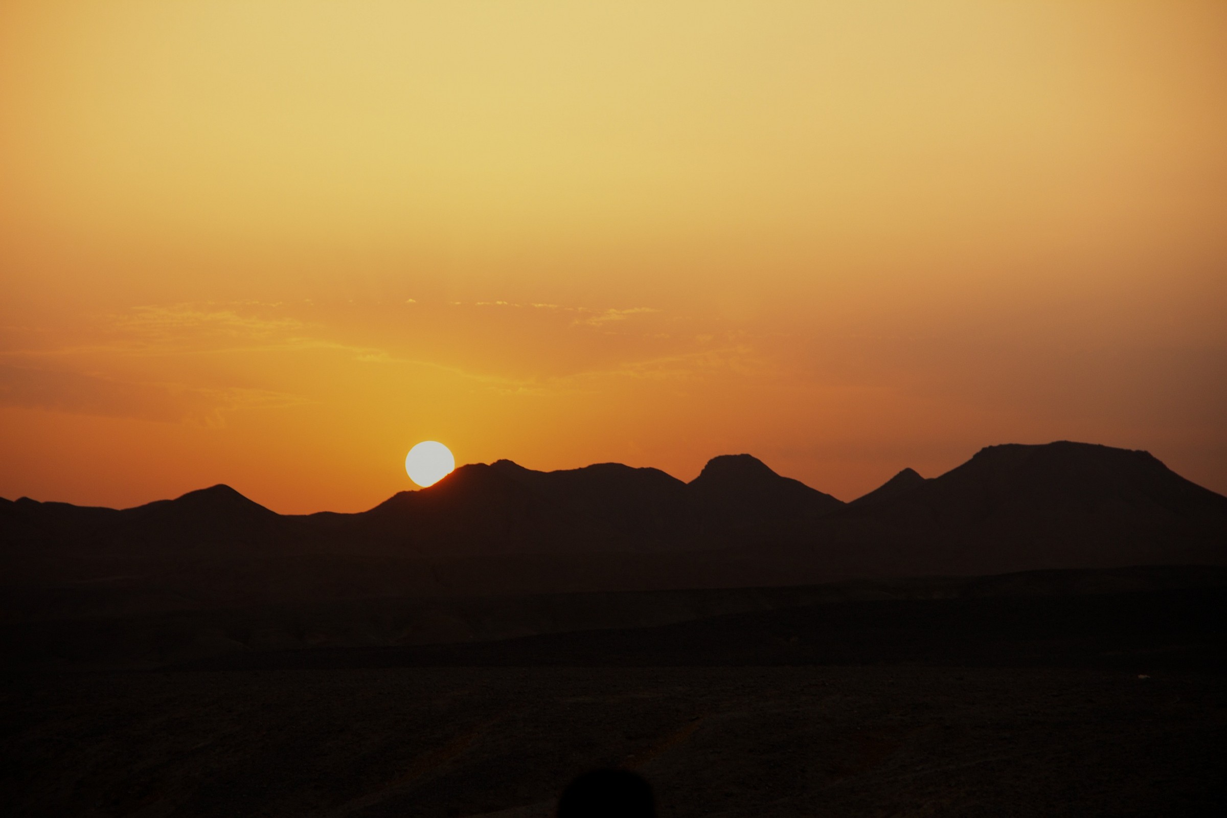 Tramonto nel Sahara...