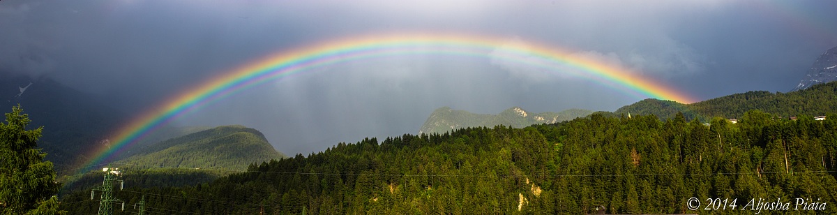 Rainbow in landscape...