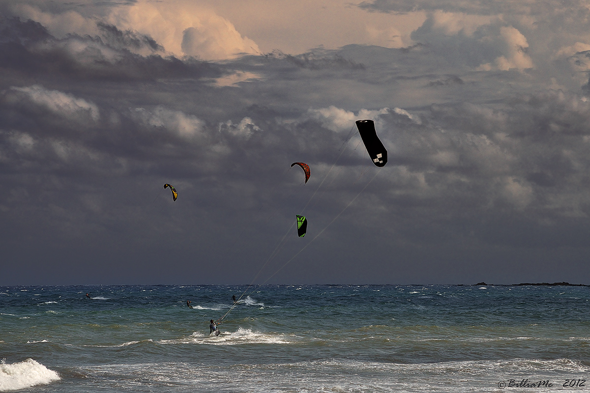 kitesurfing...