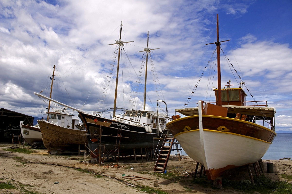 wooden vessels...