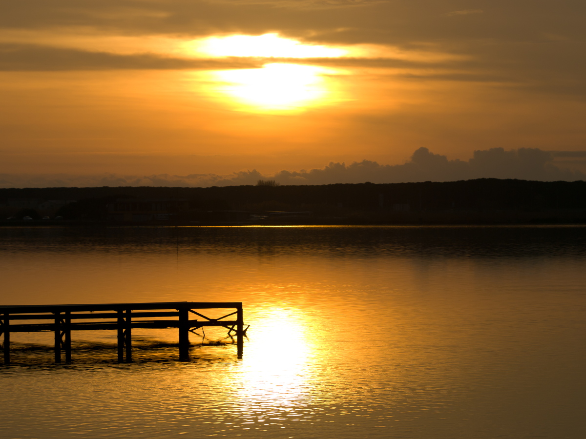 Lago Patria at sunset...
