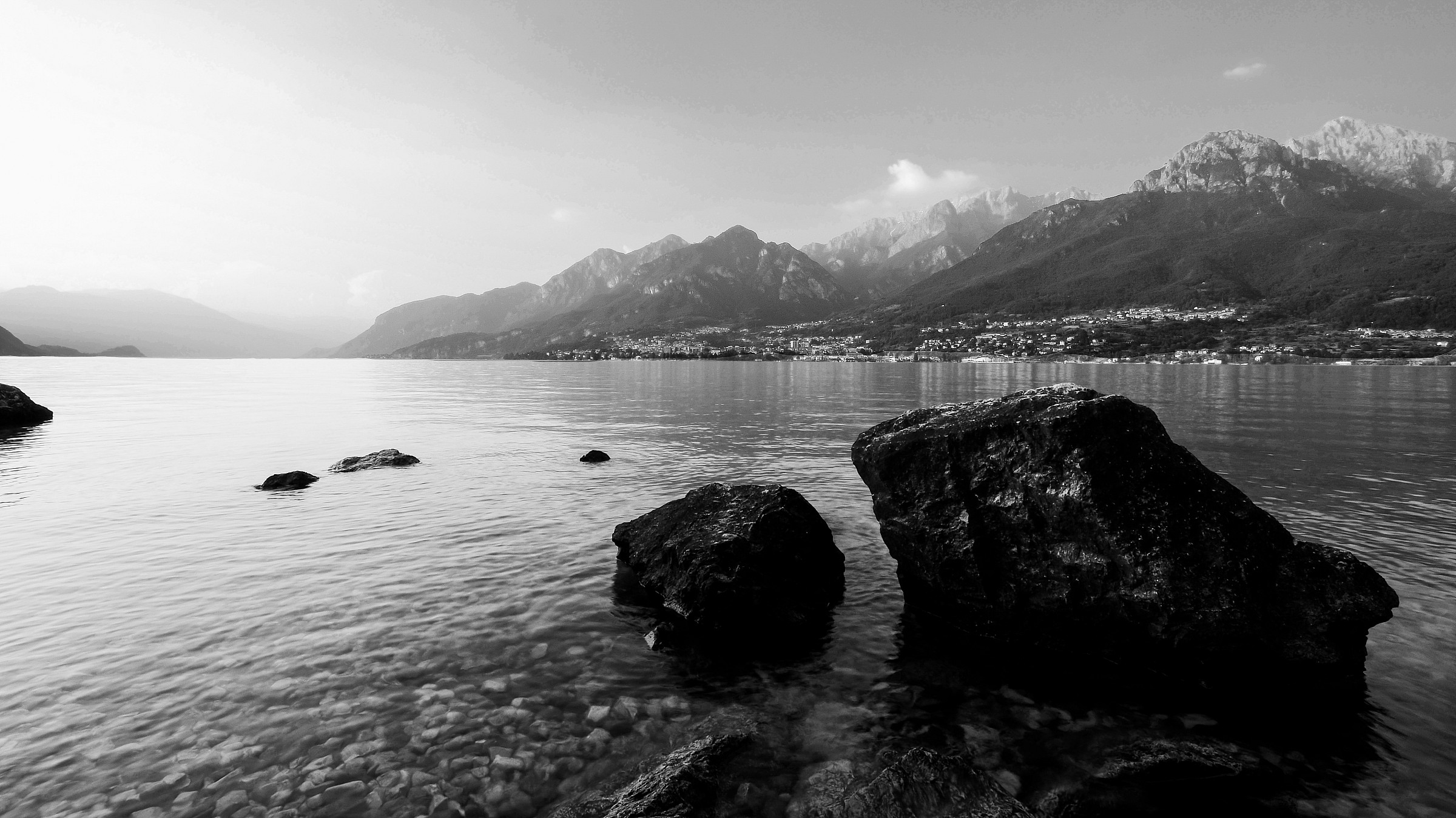 Lake Lecco and Bellagio among Valmadrera...