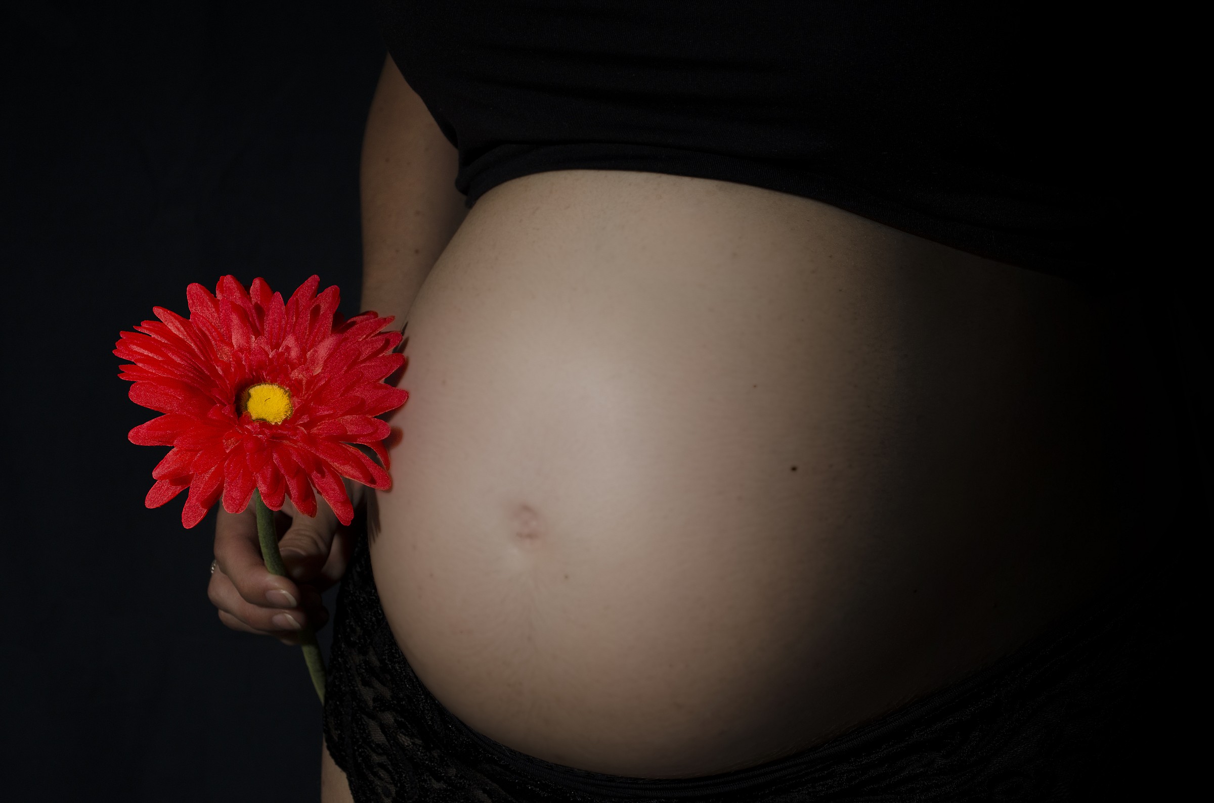 Pregnant and flower...