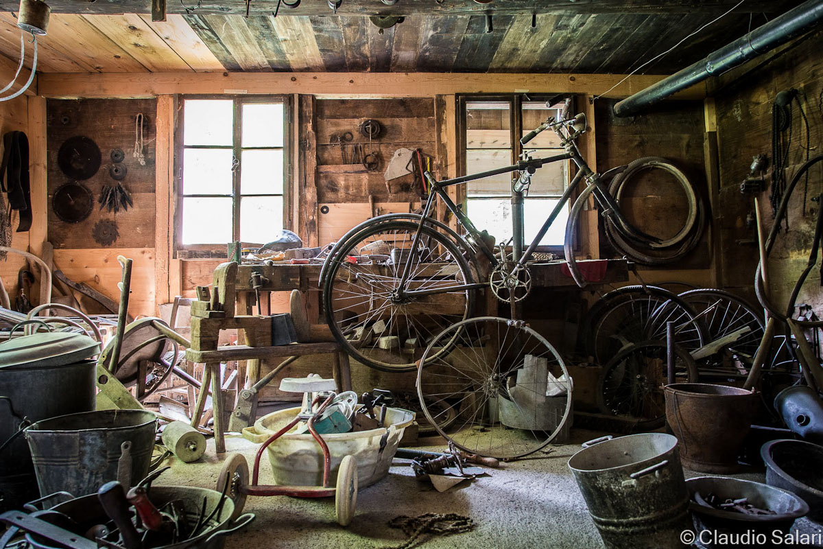 The room of bicycles...