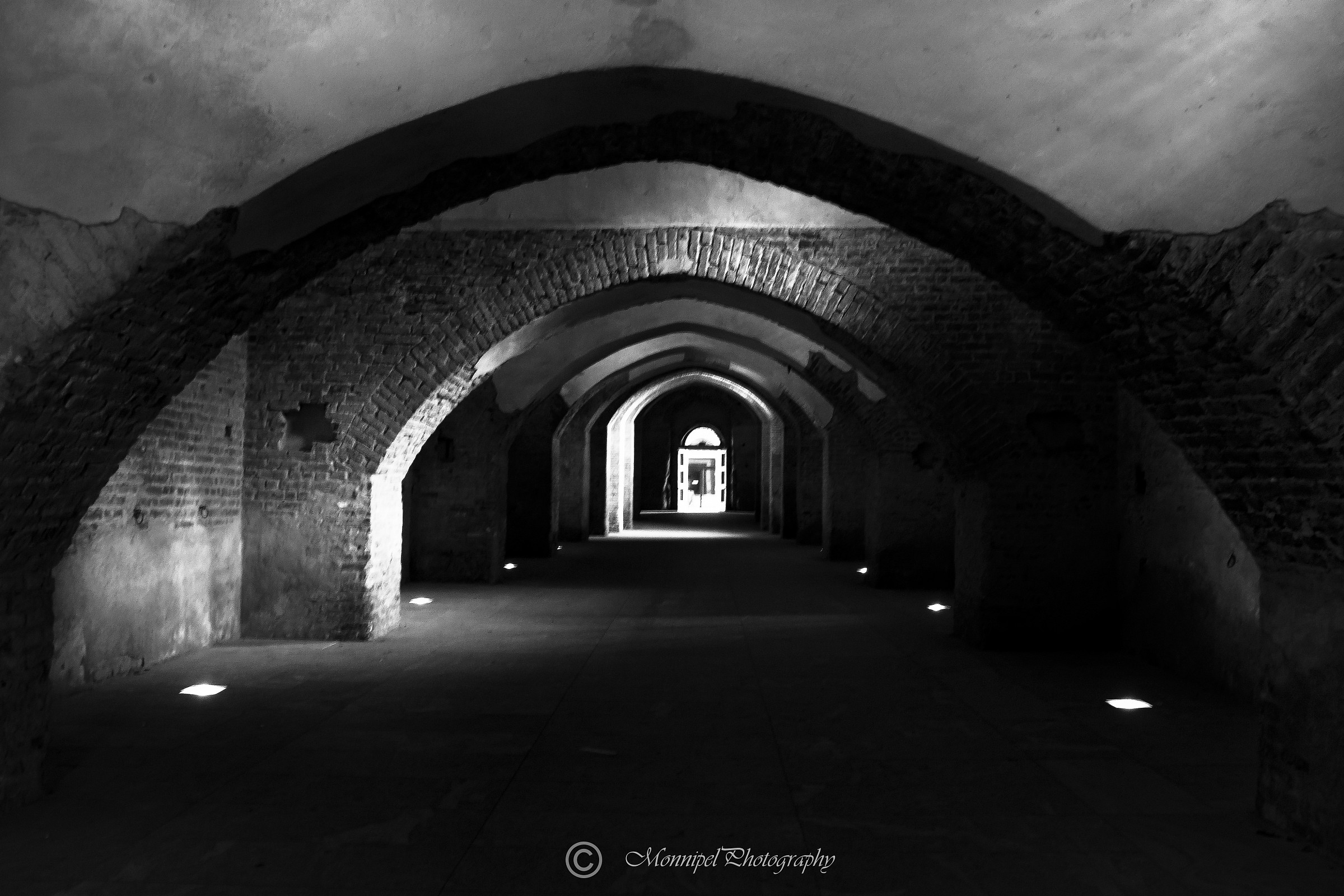 Vigevano: the road underground of the castle...