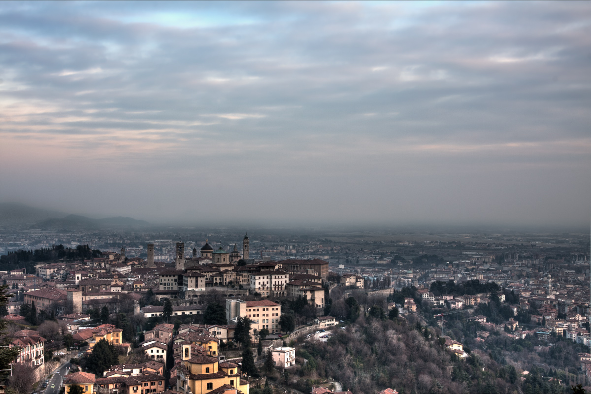 Bergamo - Upper Town view from ... above...