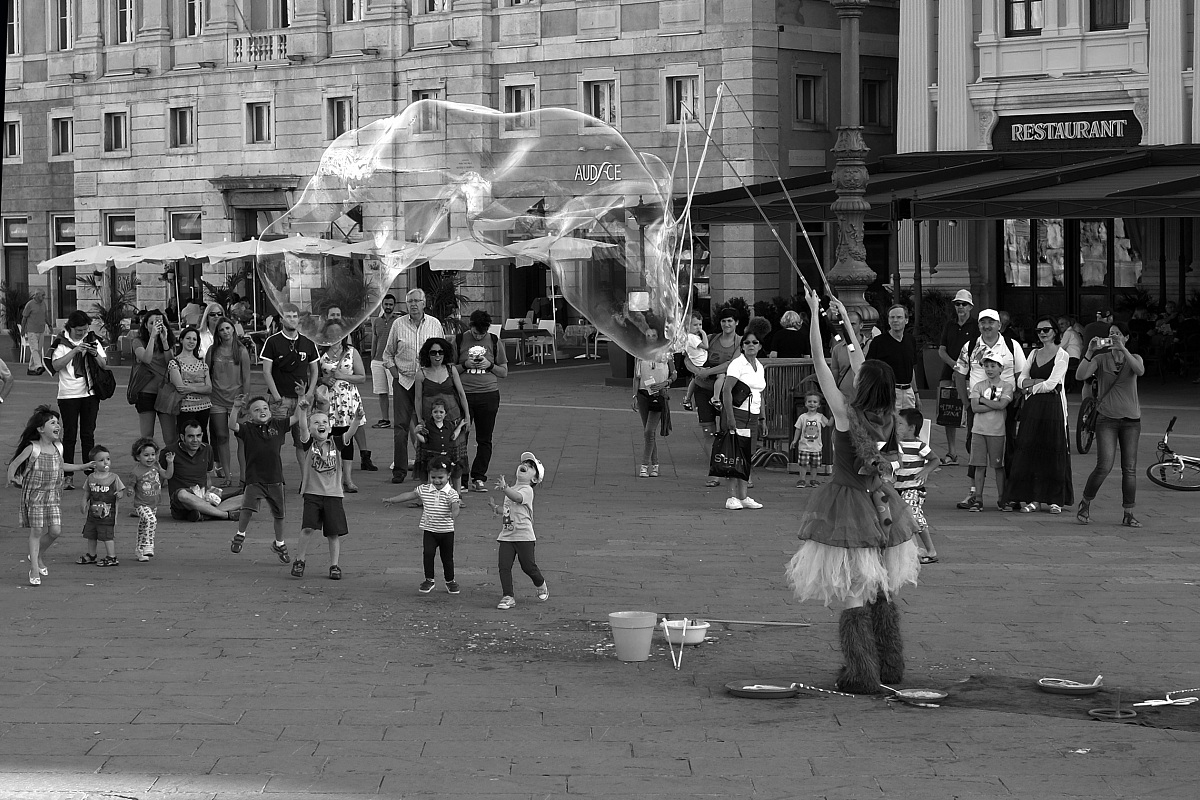 Children and bubbles...