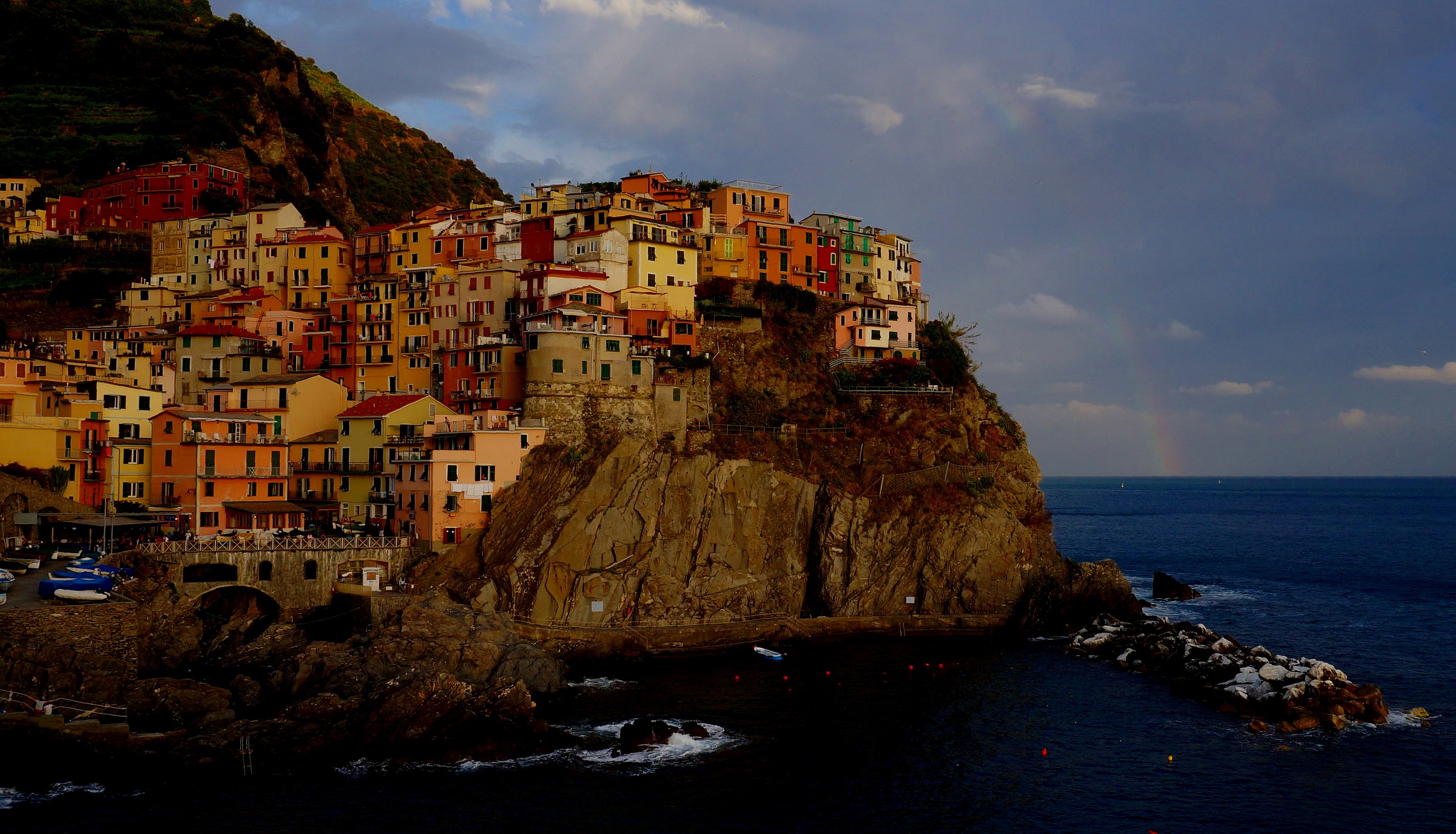 Manarola con l'arcobaleno...