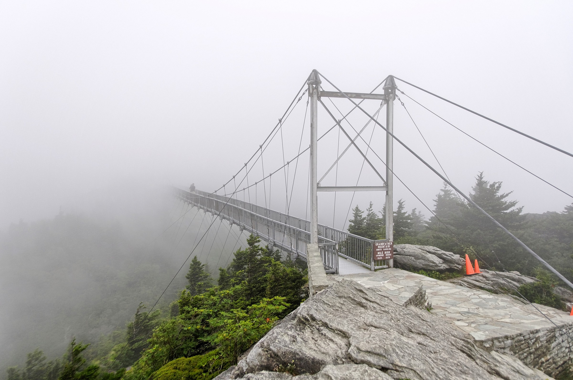 Suspension Bridge at Grand Father Mountain...