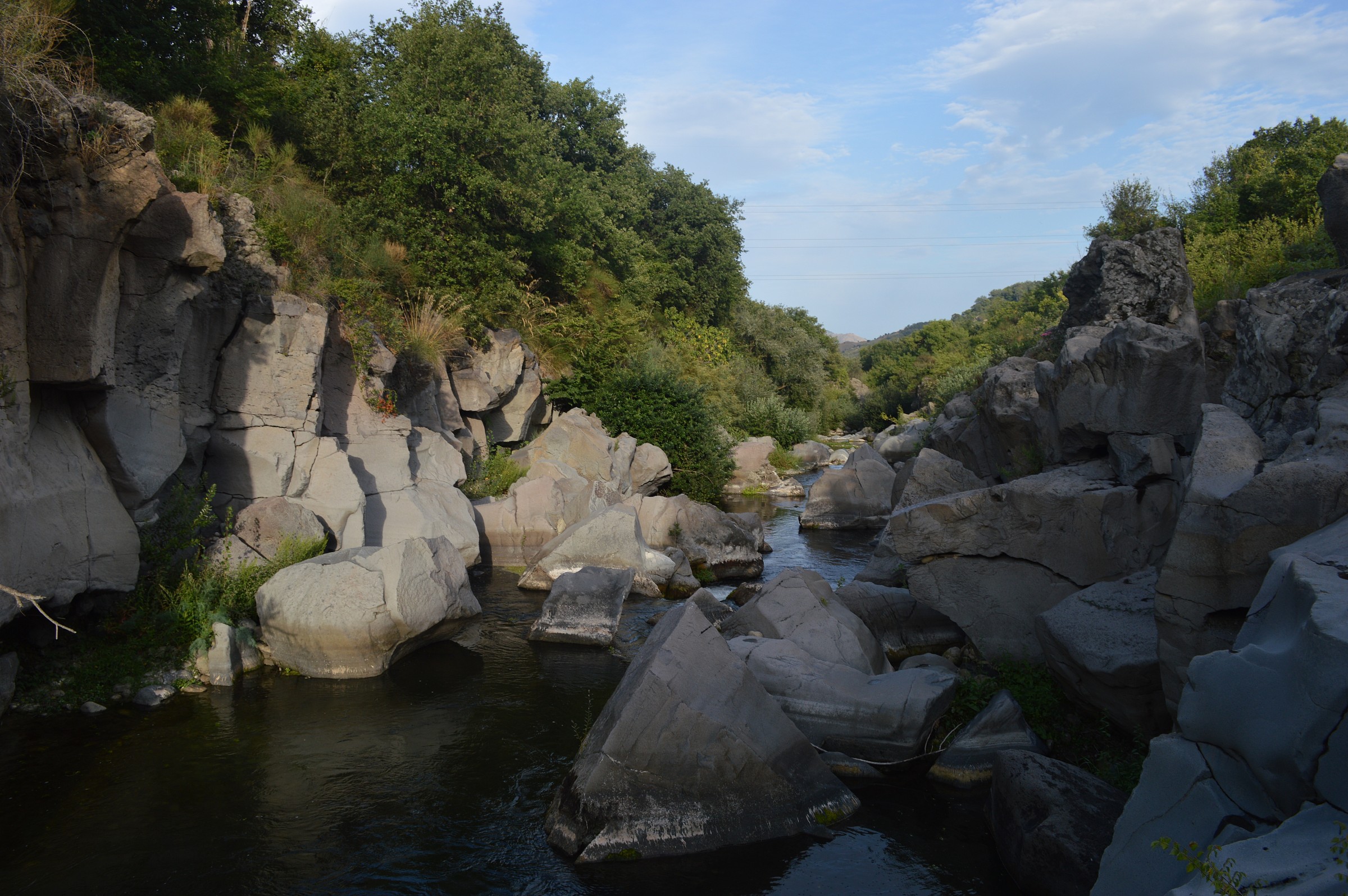le gole del fiume alcantara , sicilia...