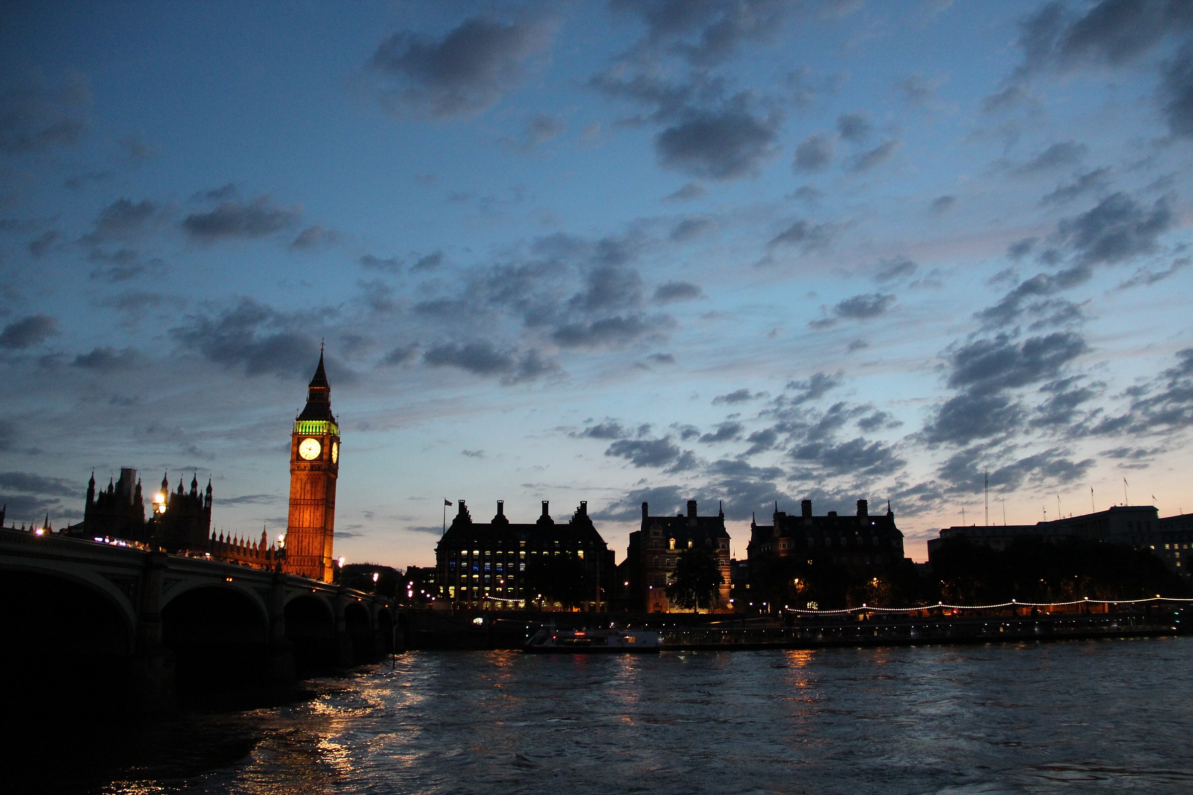 London at night...