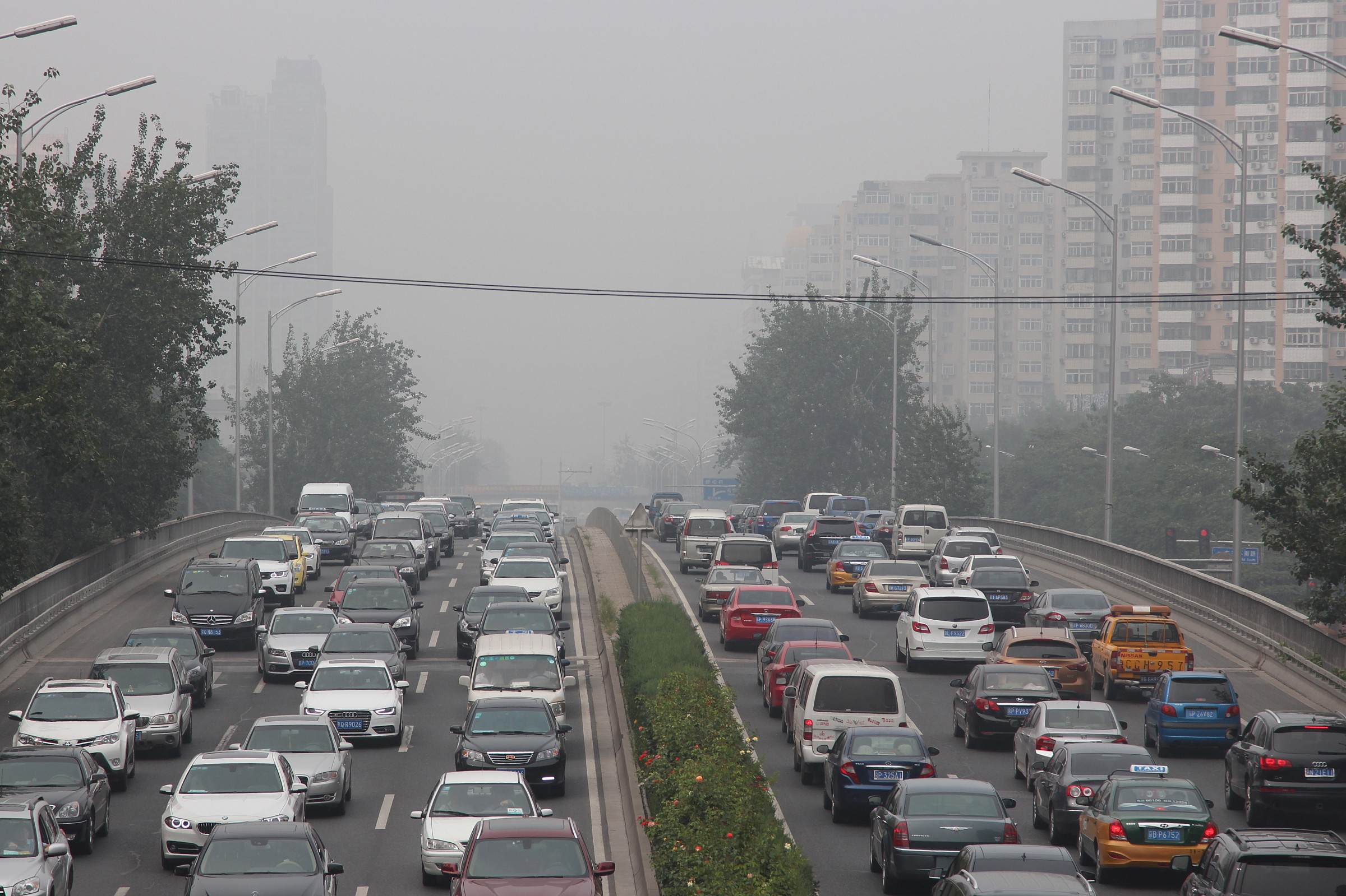 Traffico e Smog a Pechino...