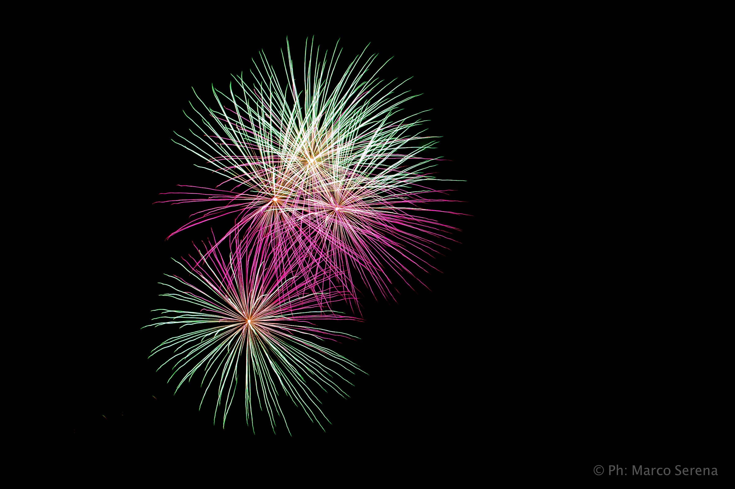 Fireworks of August in Jesolo VE...