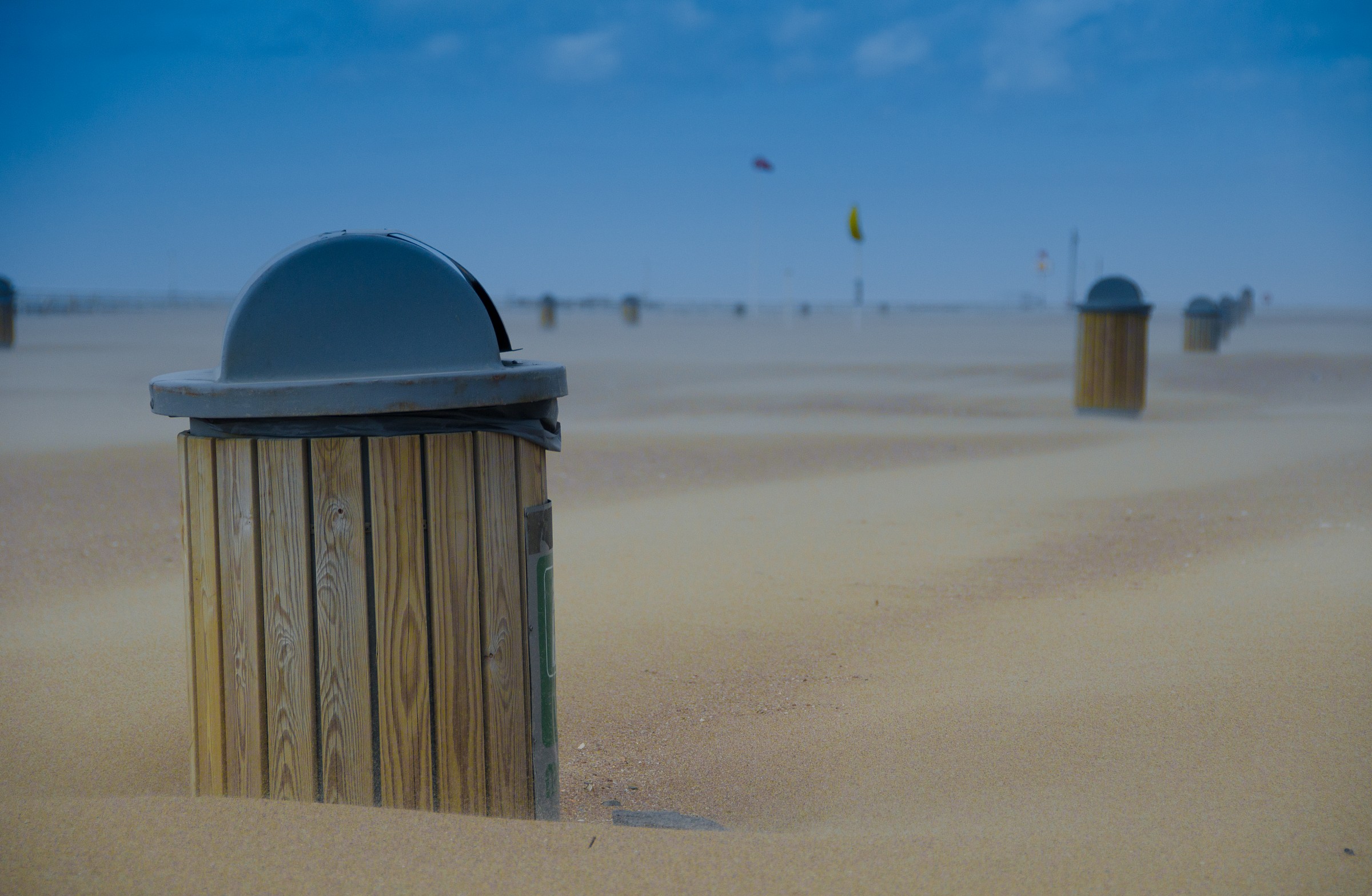 windy beach Ostend - Belgium...