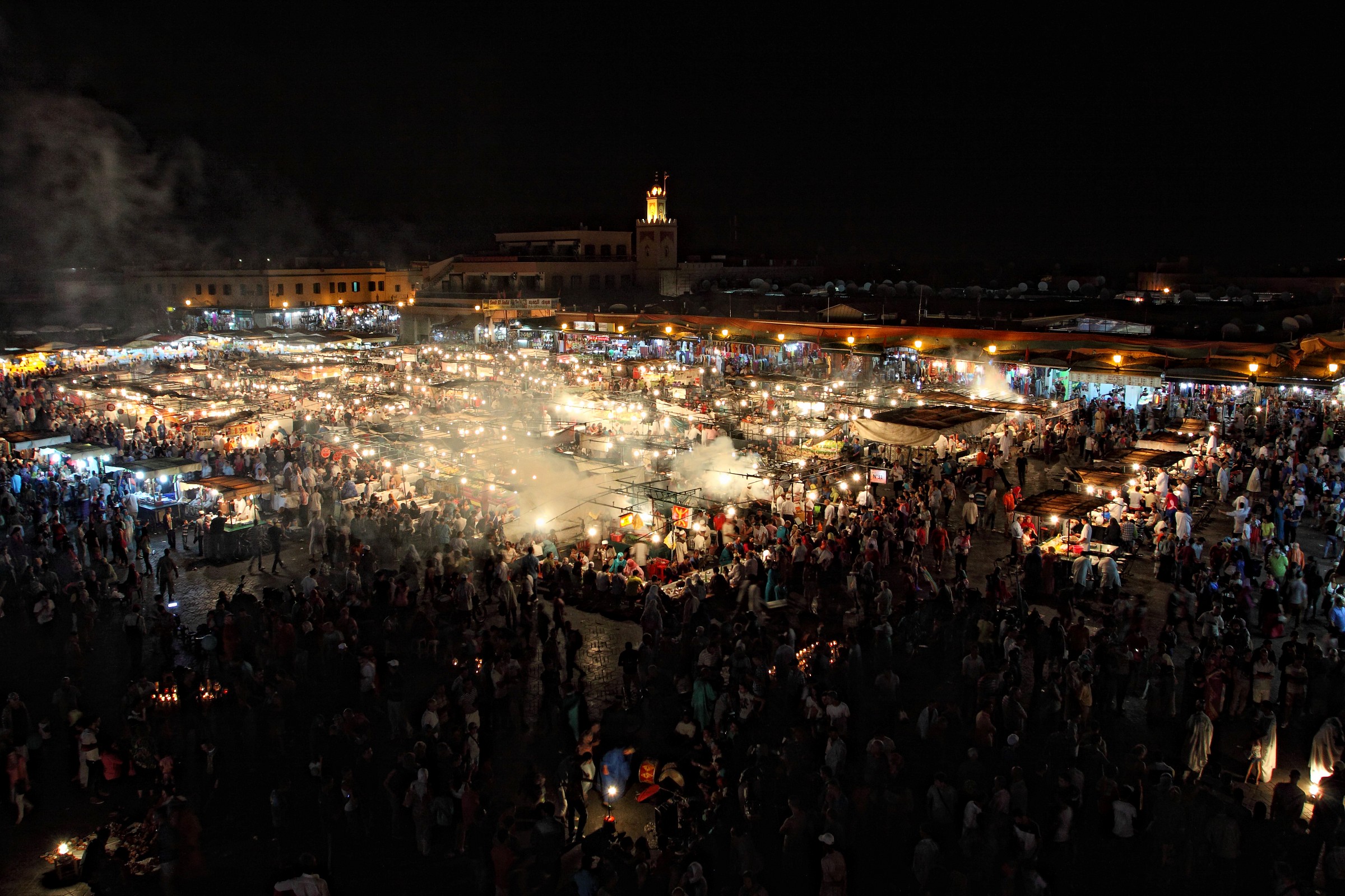 Al-Fna Square in Marrakech Jema'a...