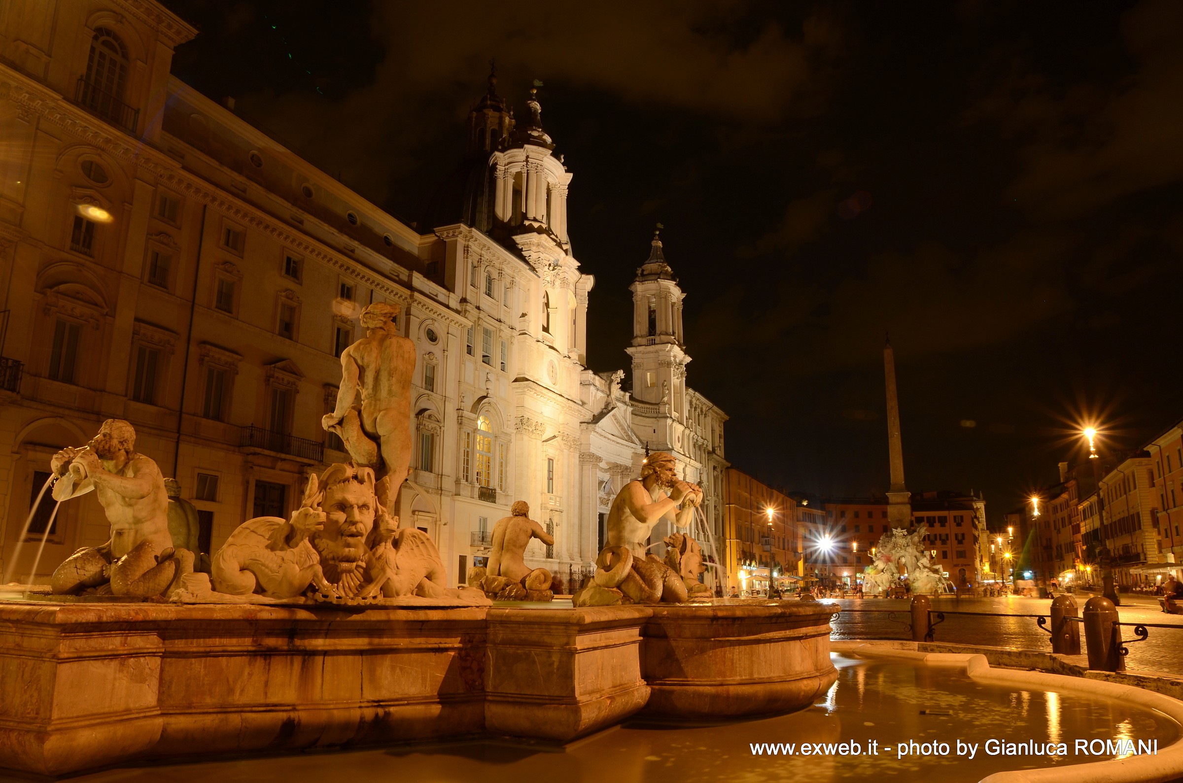Piazza Navona, the Fountain of the Moor...