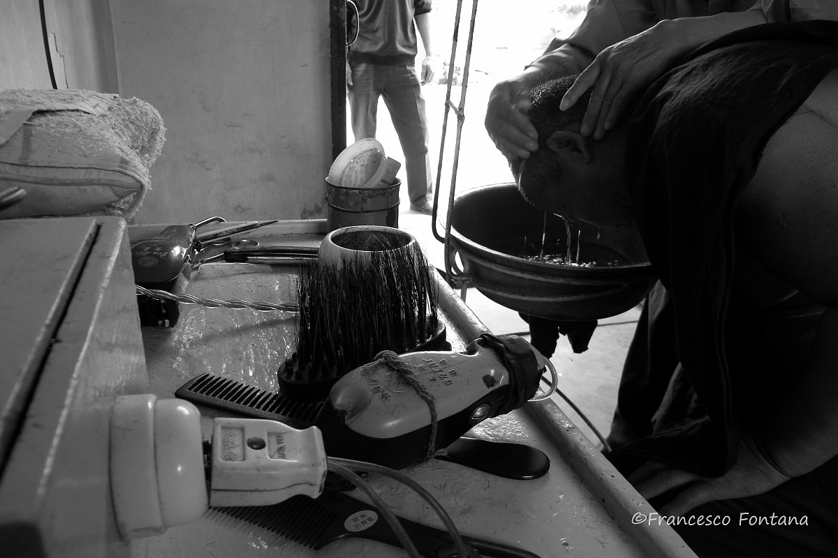 The barber...