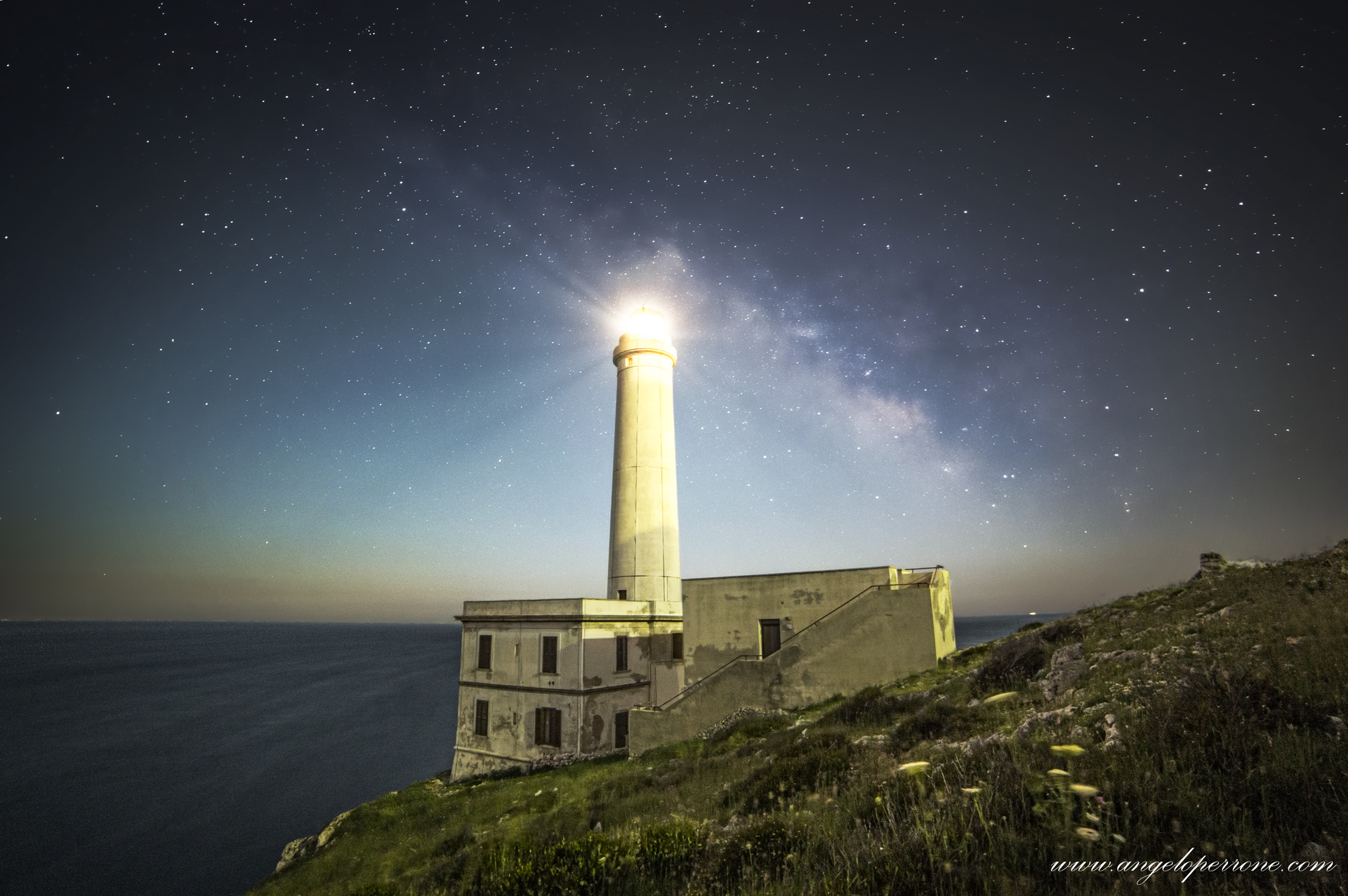 The lighthouse and the galaxy...