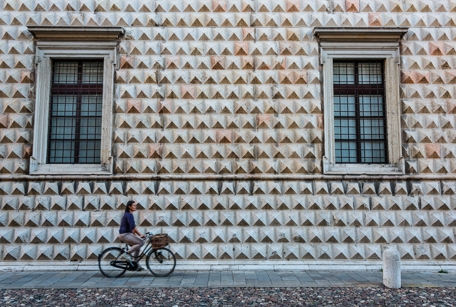 Palazzo dei Diamanti and cycling...