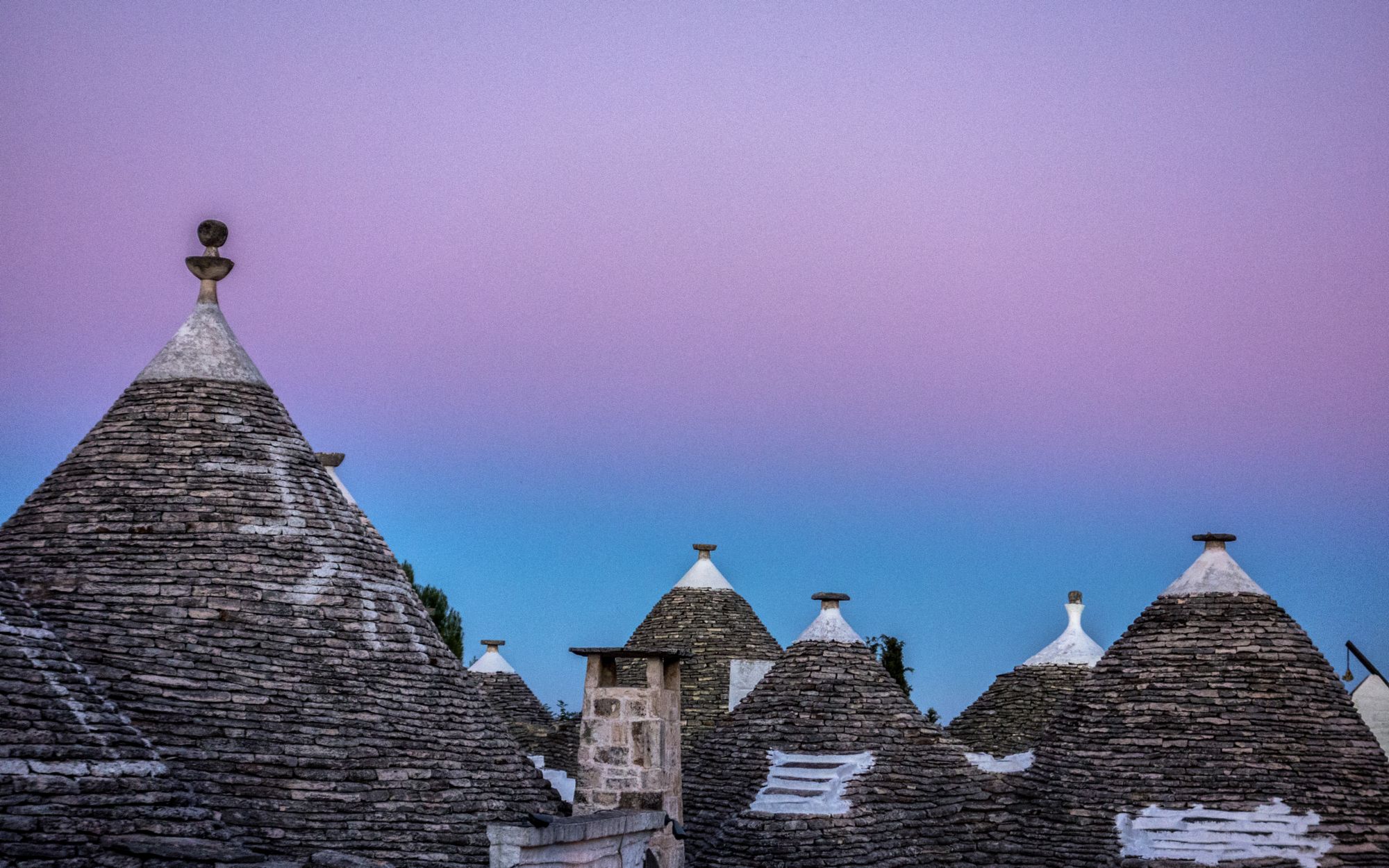 sunset with trulli...