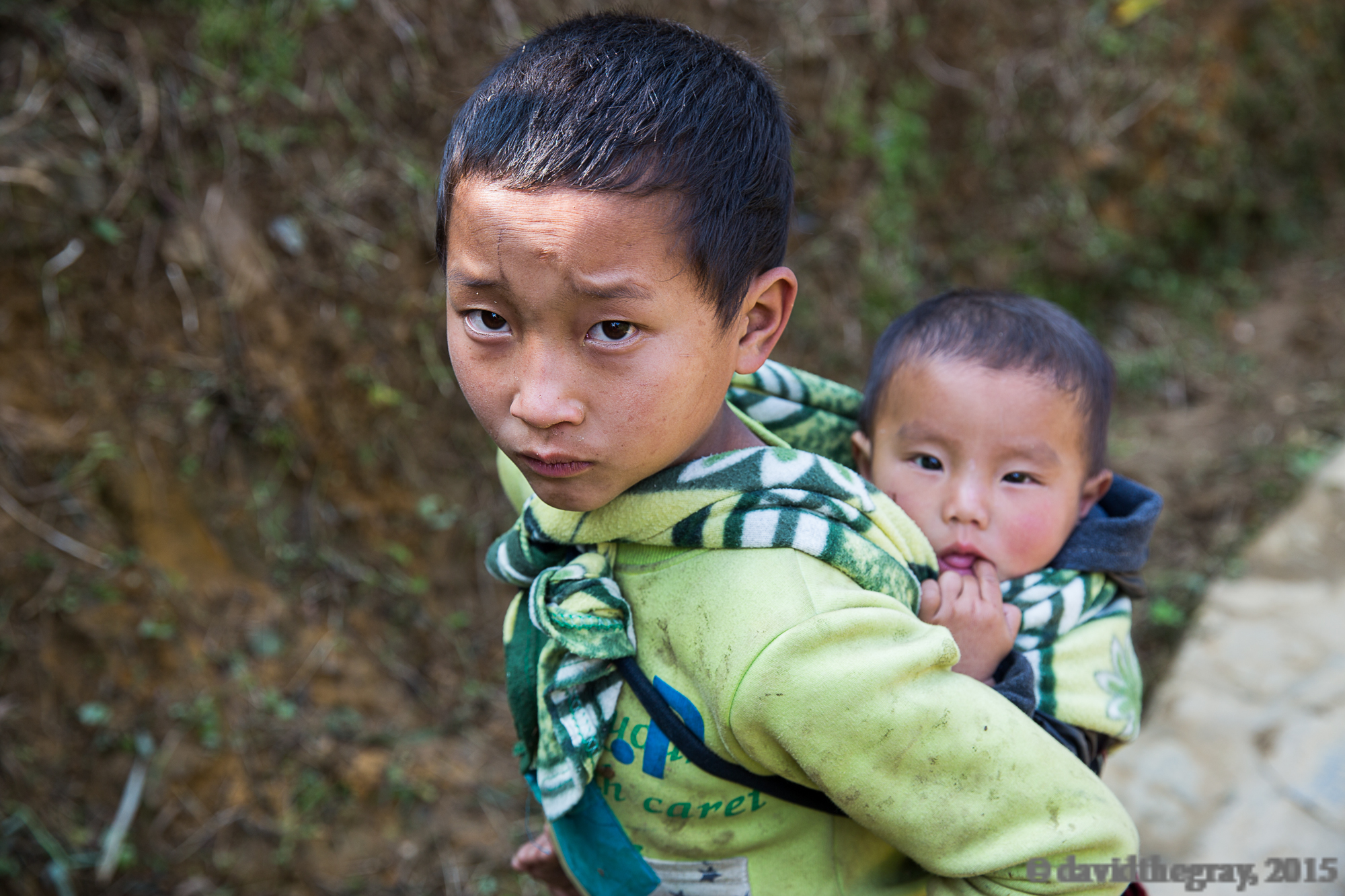 Fratellini hmong nei pressi di Sapa...