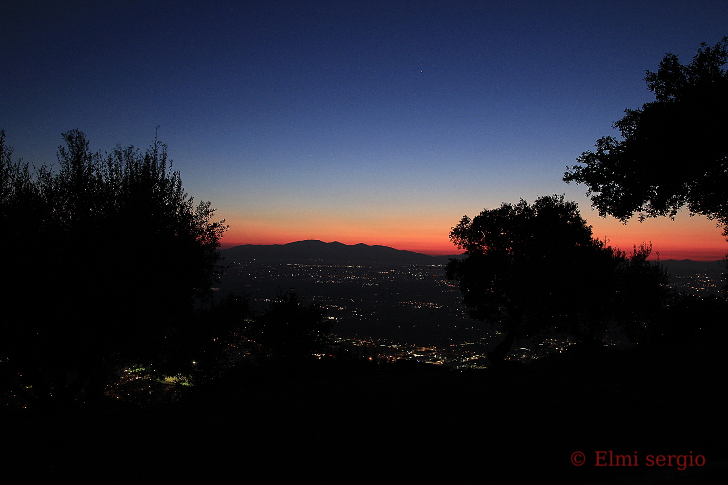 Sunset on Valdinievole...