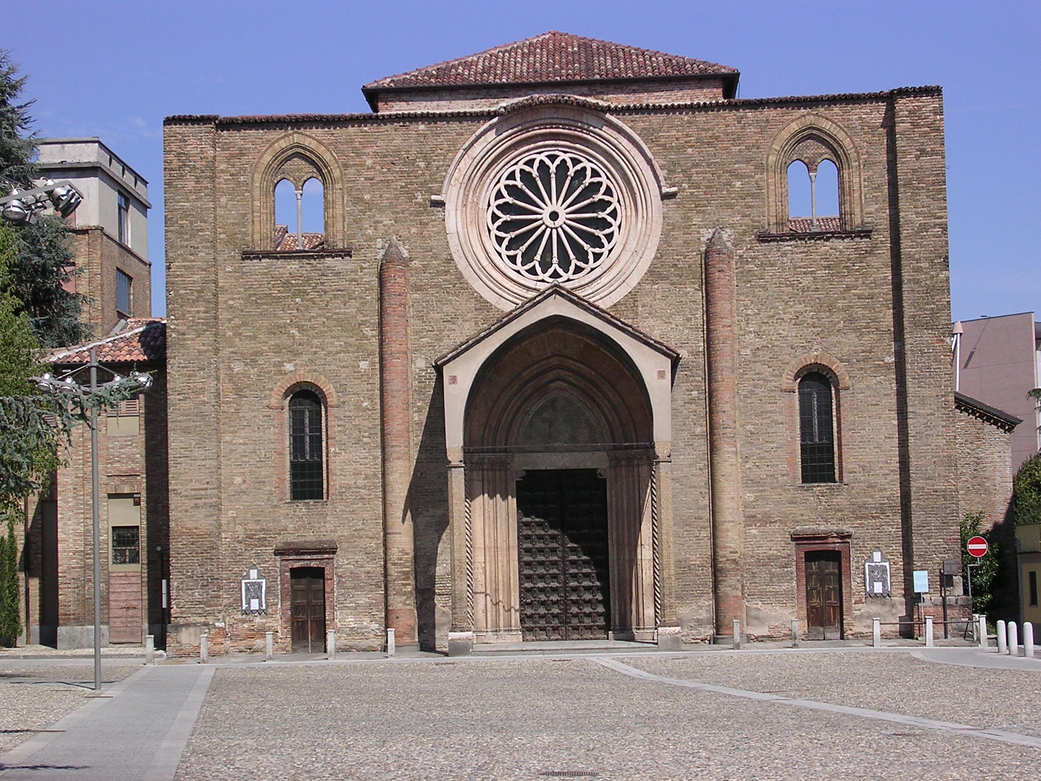 Lodi: the church of San Francesco....