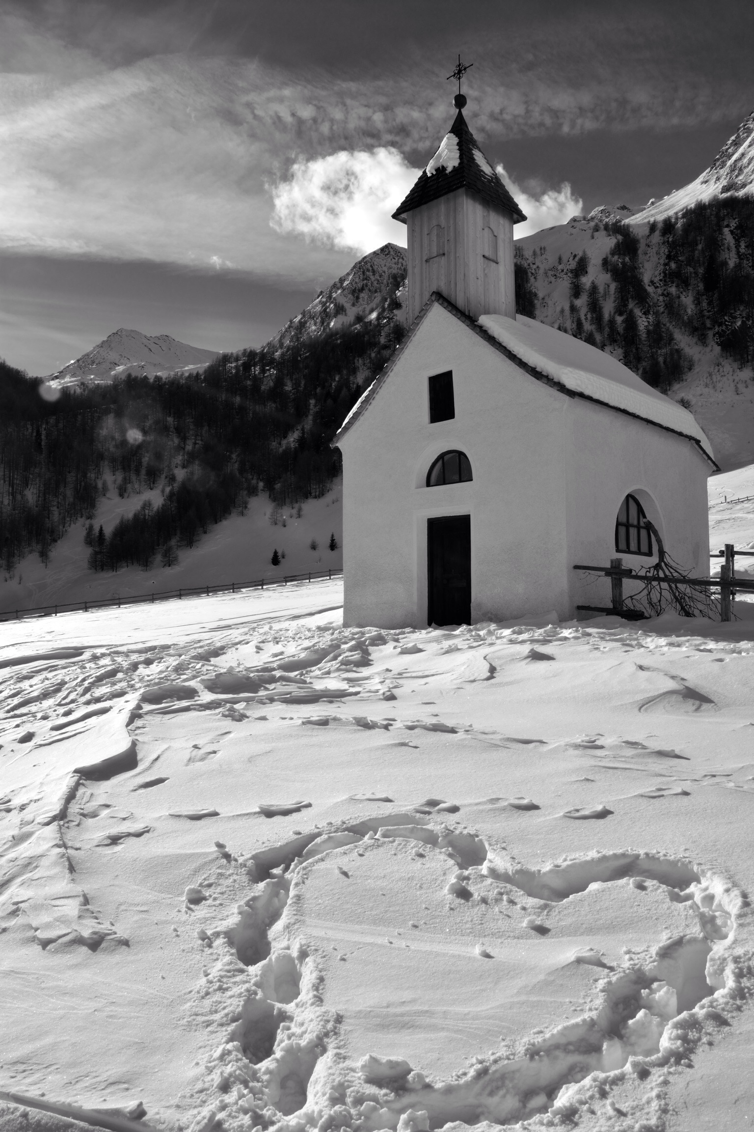 Church among the huts...