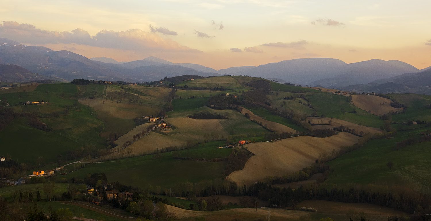 View from the fortress of the Borgias - Camerino...