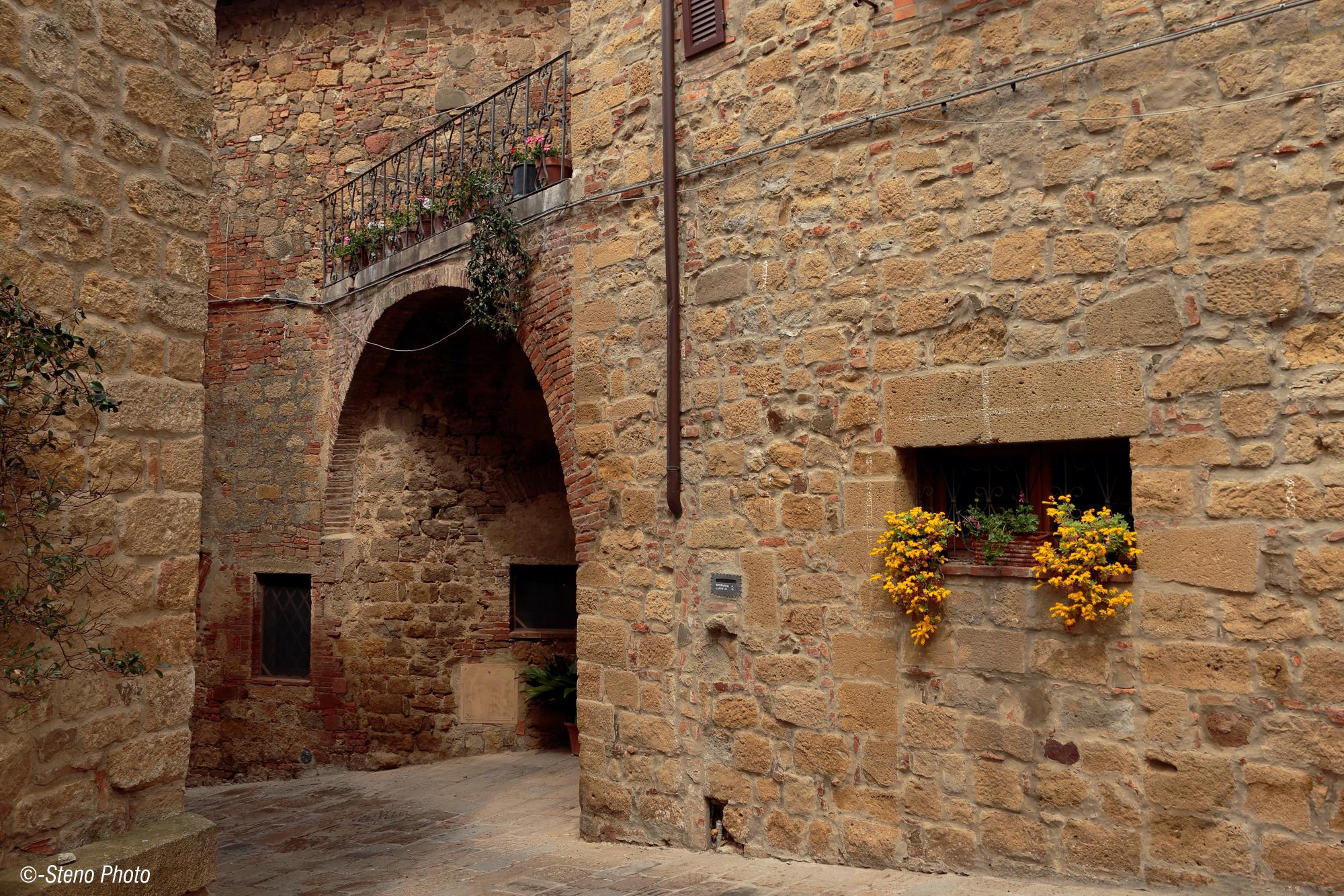 Ancient walls Montichiello...