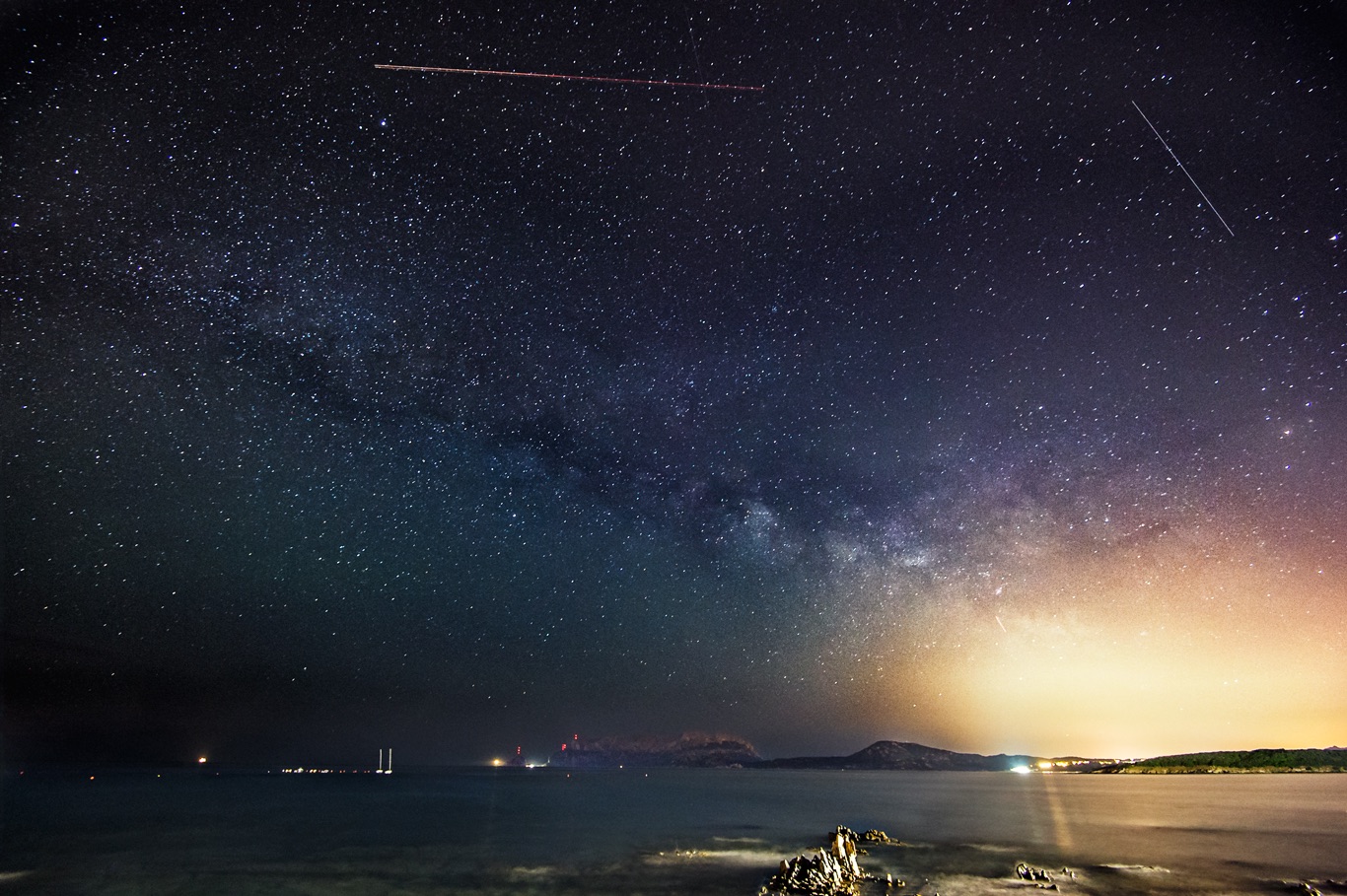 Milky Way on the island of Tavolara...