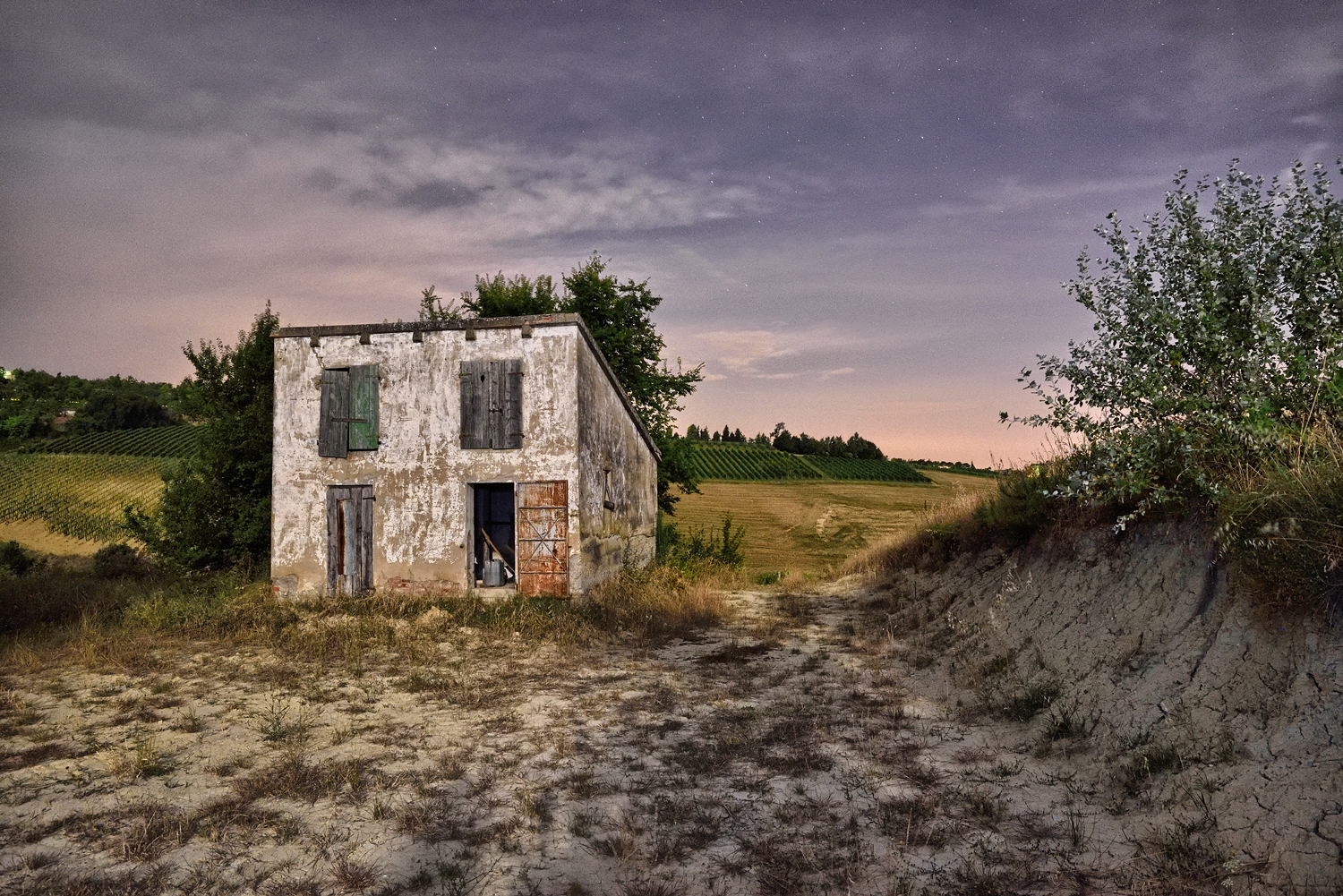 The abandoned house ......